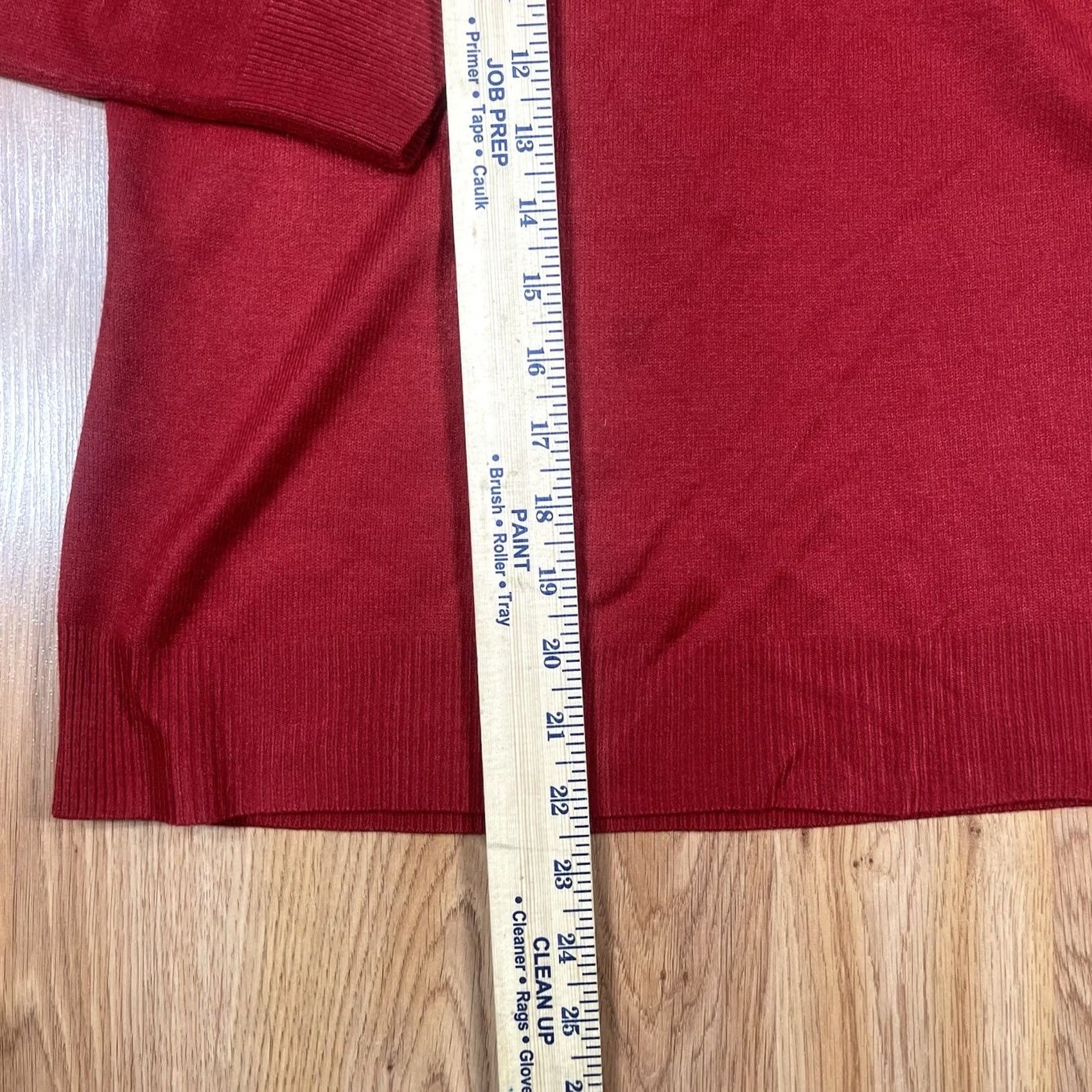 Vintage Sag Harbor Sweater Womens Petite Small Red Knit Mock Neck Long Sleeve Acrylic Size S / US 4 / IT 40 - 4 Thumbnail
