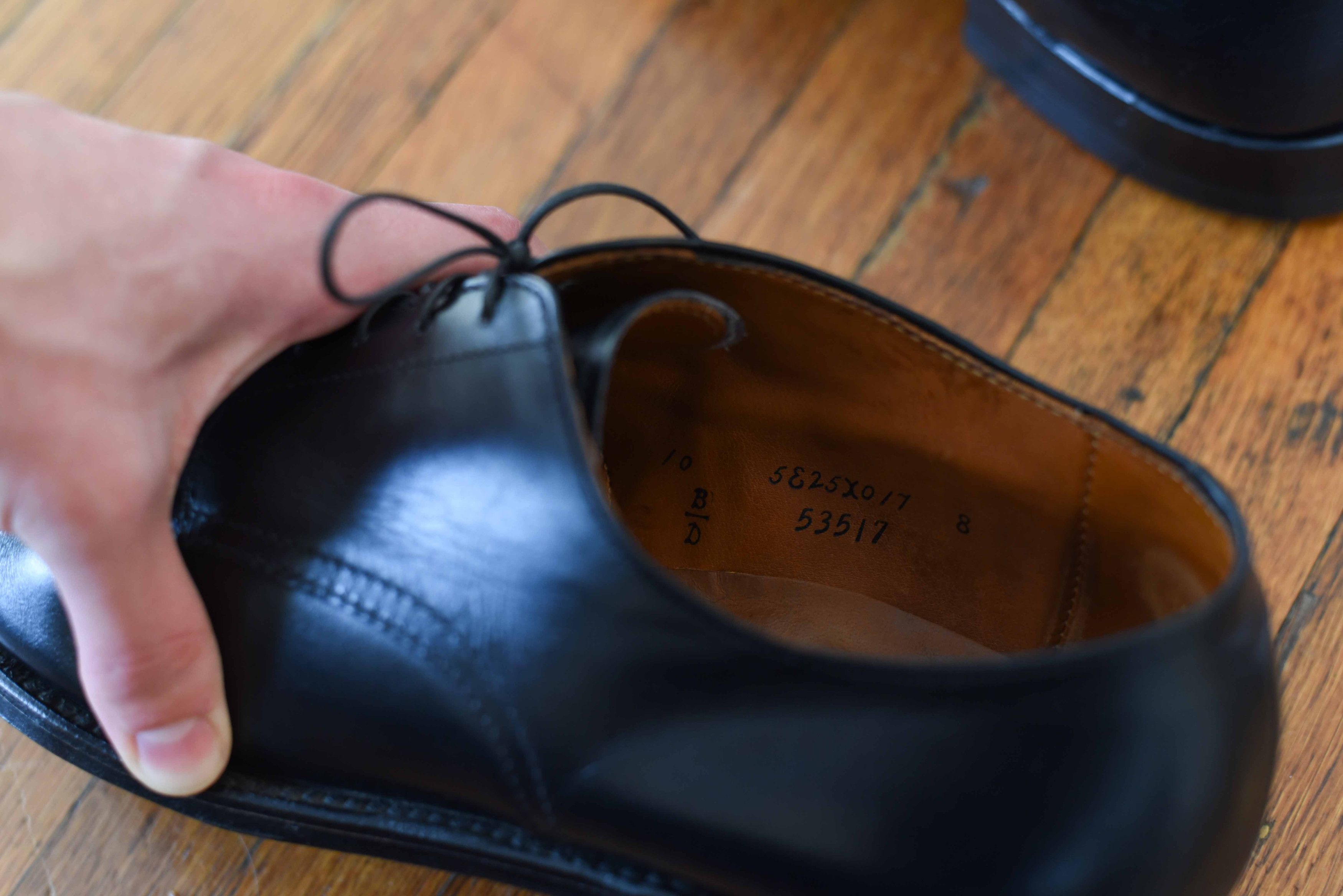 Alden Alden Modified Last Derby 53517 Size 10 D B/D Black Calf Size US 10 / EU 43 - 14 Thumbnail
