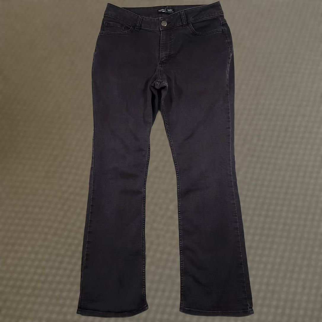 Lee Riders by Lee Jeans Womens 33x30.5 Black Mid-Rise Bootcut Stretch Size 24" / US 00 / IT 34 - 1 Thumbnail