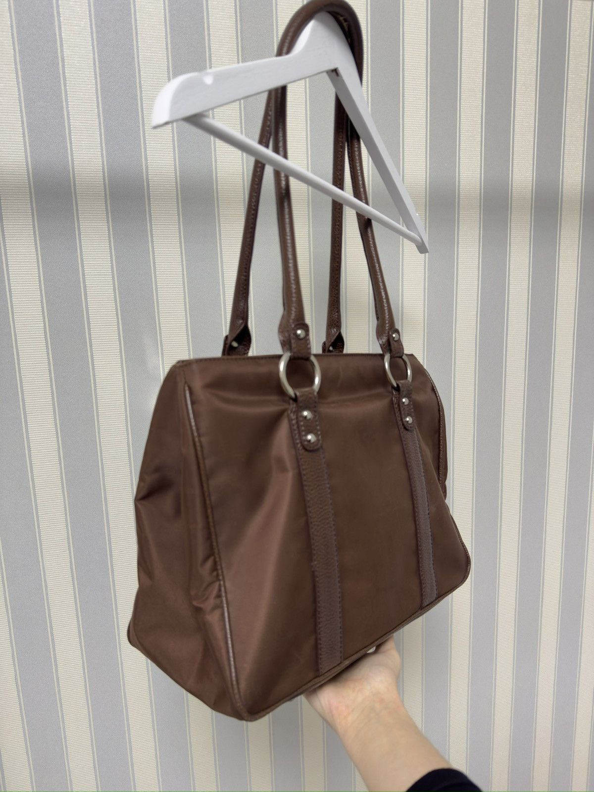 Osprey Brown nylon bag with leather inserts osprey london Size ONE SIZE - 4 Thumbnail