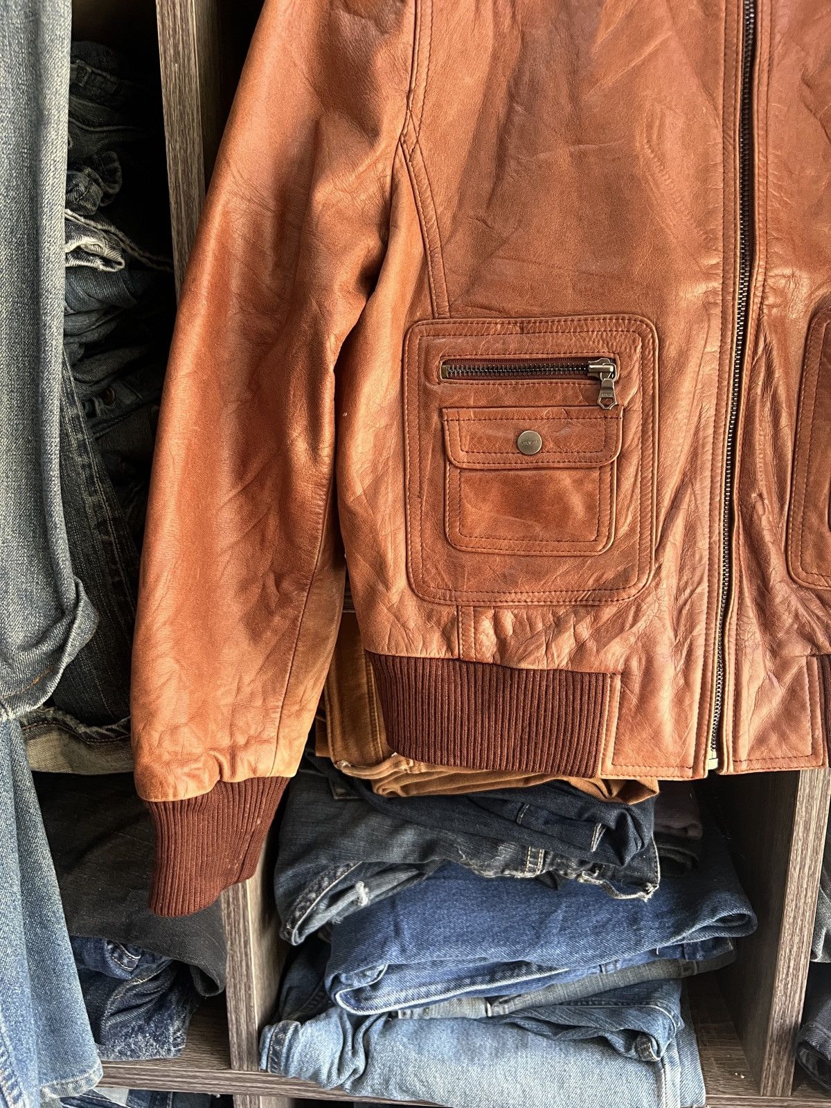 Other 🔥Grencia Real Leather Zipper Jacket Size S / US 4 / IT 40 - 8 Thumbnail