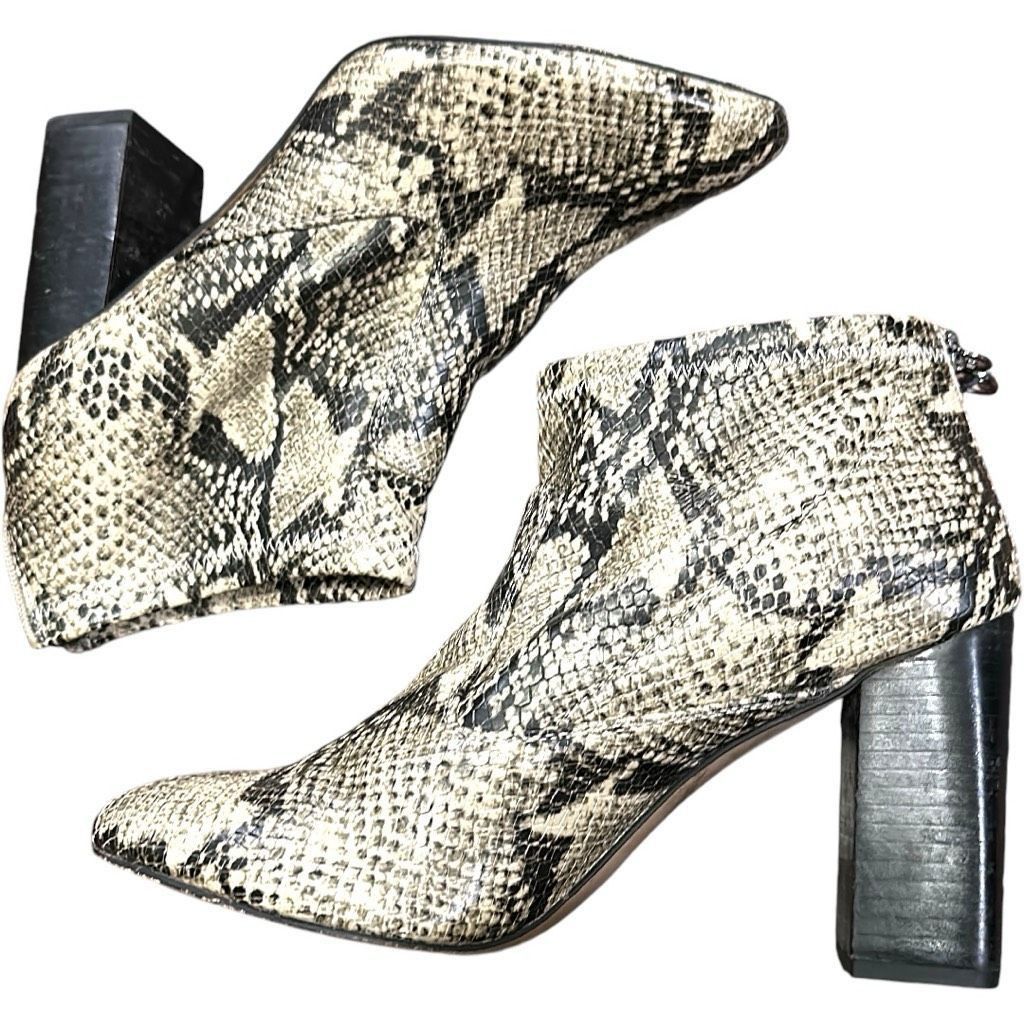 Steve Madden FRANCO SARTO Shoes Heels Kortney Roccia SY Ankle Bootie Boot Size US 8.5 / IT 38.5 - 3 Thumbnail