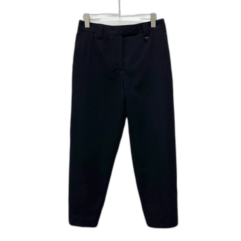 Prada Prada Black Triangle Logo Casual Pants Size US 40 / EU 56 - 1 Thumbnail