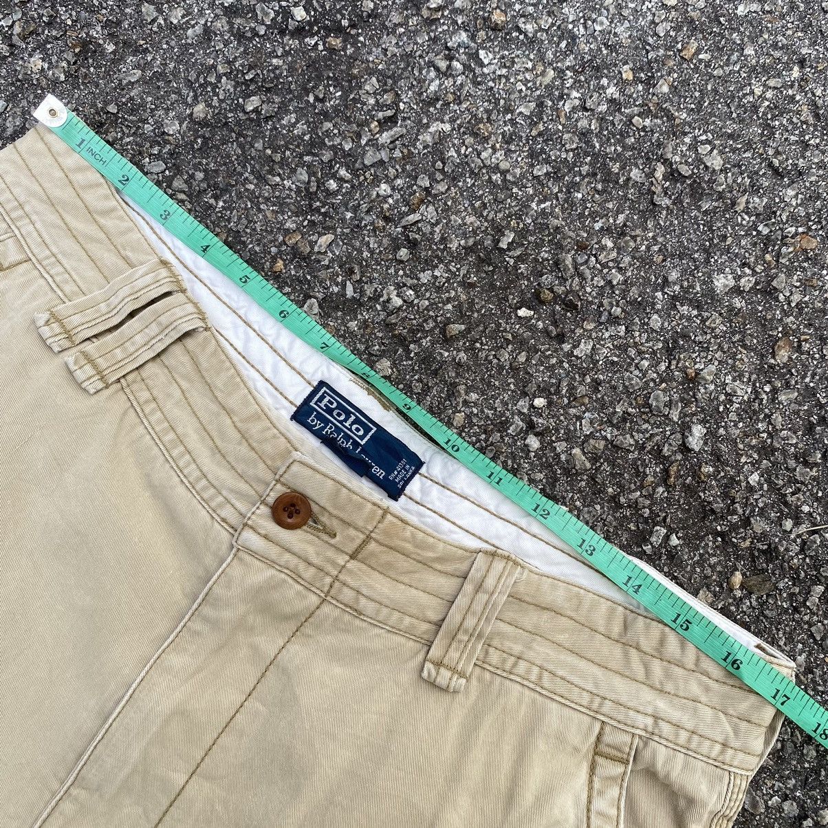 RRL Ralph Lauren Vintage Polo Ralph Lauren RRL Heavy Baggy Cargo Shorts Jorts Size US 34 / EU 50 - 7 Thumbnail