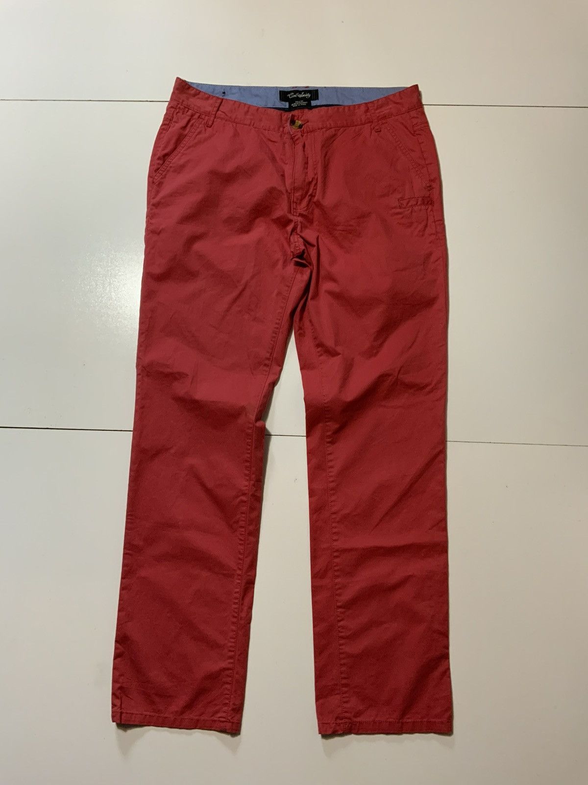 Civil Society Civil Society Salmon Coral Pink Slim Straight Chino Pants Size US 36 / EU 52 - 1 Thumbnail