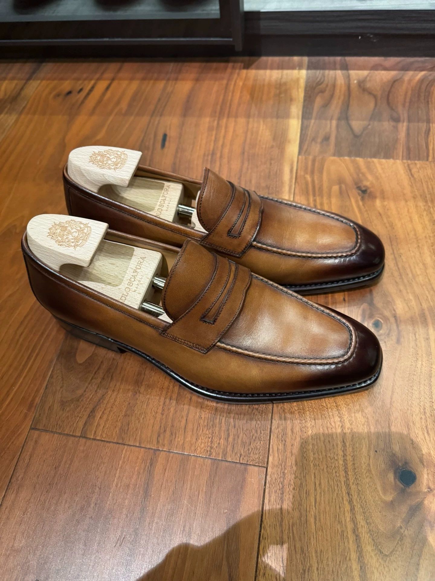 Other Paolo Scafora Handmade Brown Calfskin Loafer 39/40 Size US 6 / EU 39 - 6 Thumbnail
