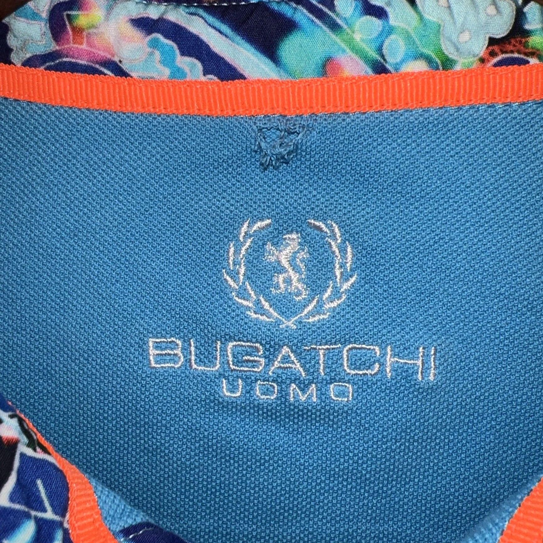 BUGATCHI BUGATCHI UOMO Blue Polo Shirt Mens Size L Size US L / EU 52-54 / 3 - 3 Thumbnail