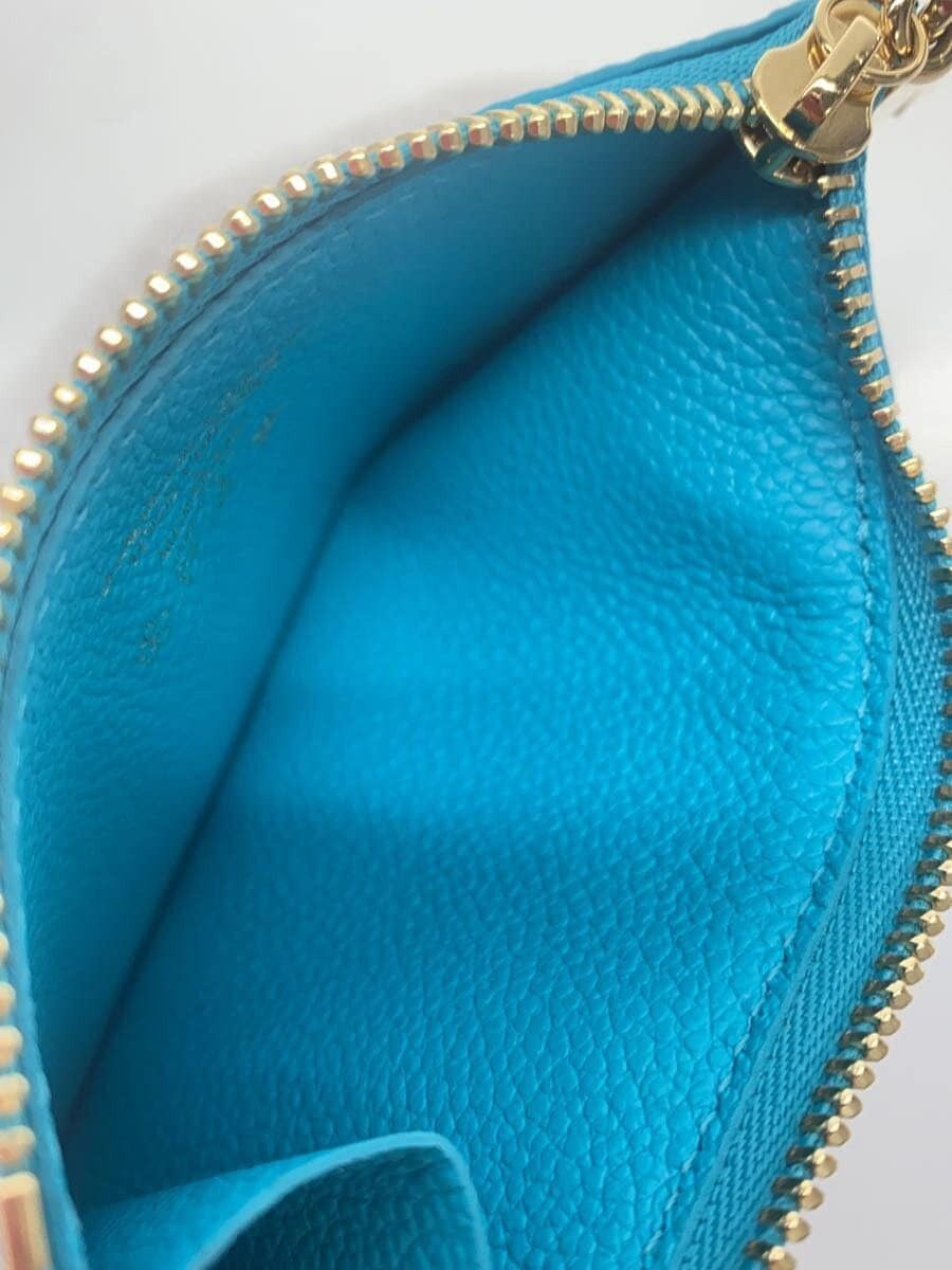Louis Vuitton Louis Vuitton Monogram Leather Coin Case Blue Size ONE SIZE - 4 Thumbnail