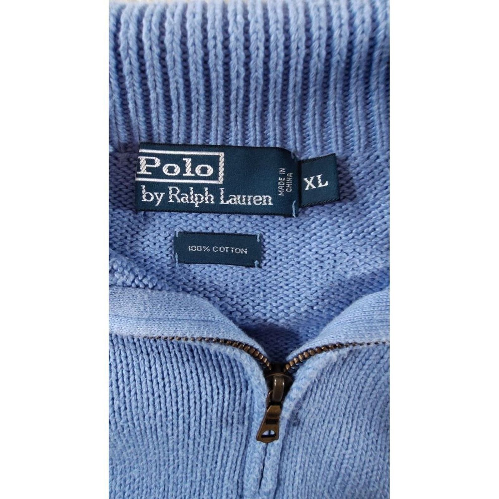 Polo Ralph Lauren Vintage Polo Ralph Lauren Men's XL 1/4 Zip Mock Neck Sweater Size US XL / EU 56 / 4 - 7 Thumbnail
