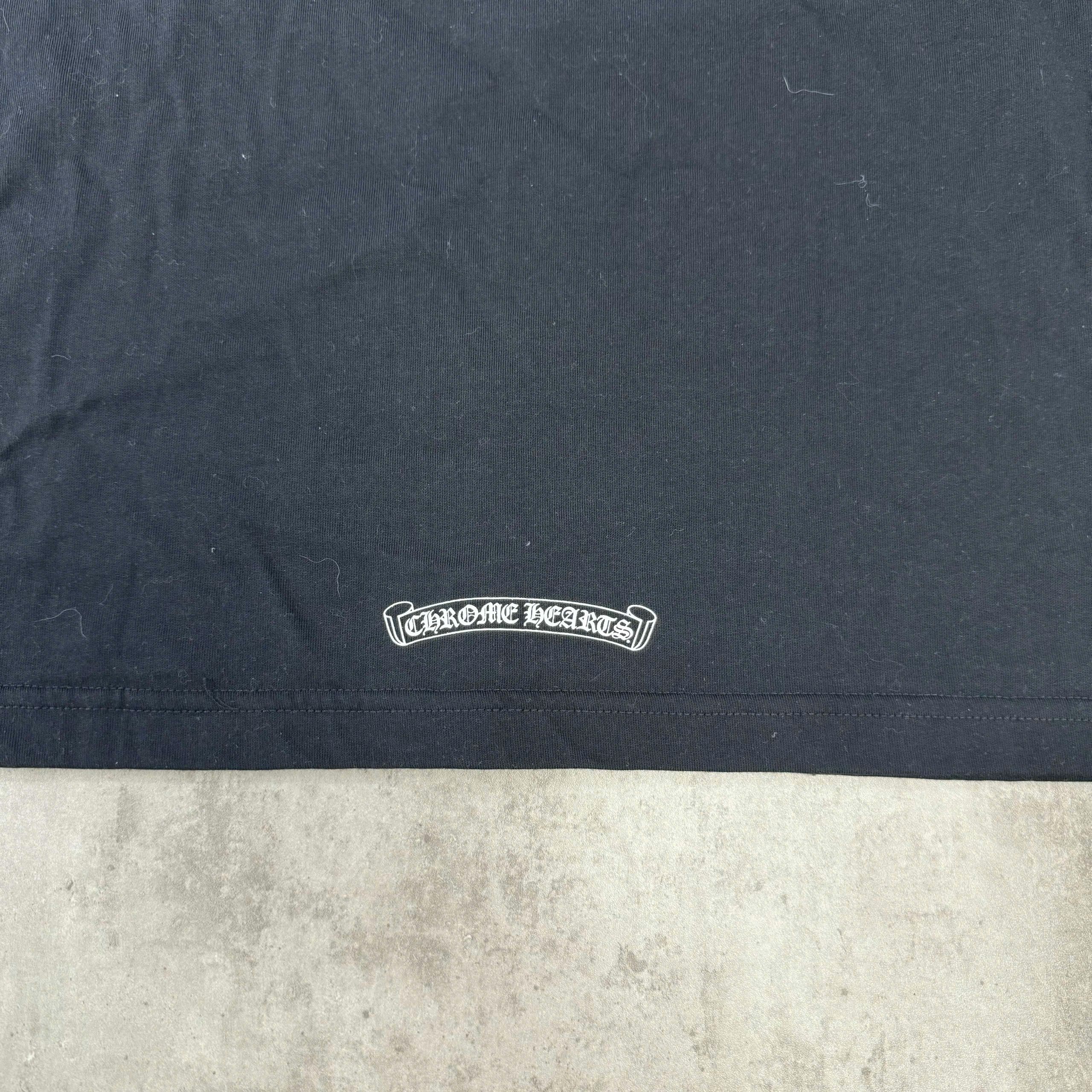 Chrome Hearts Chrome Hearts Black Tee Horseshoe Size US XL / EU 56 / 4 - 14 Thumbnail