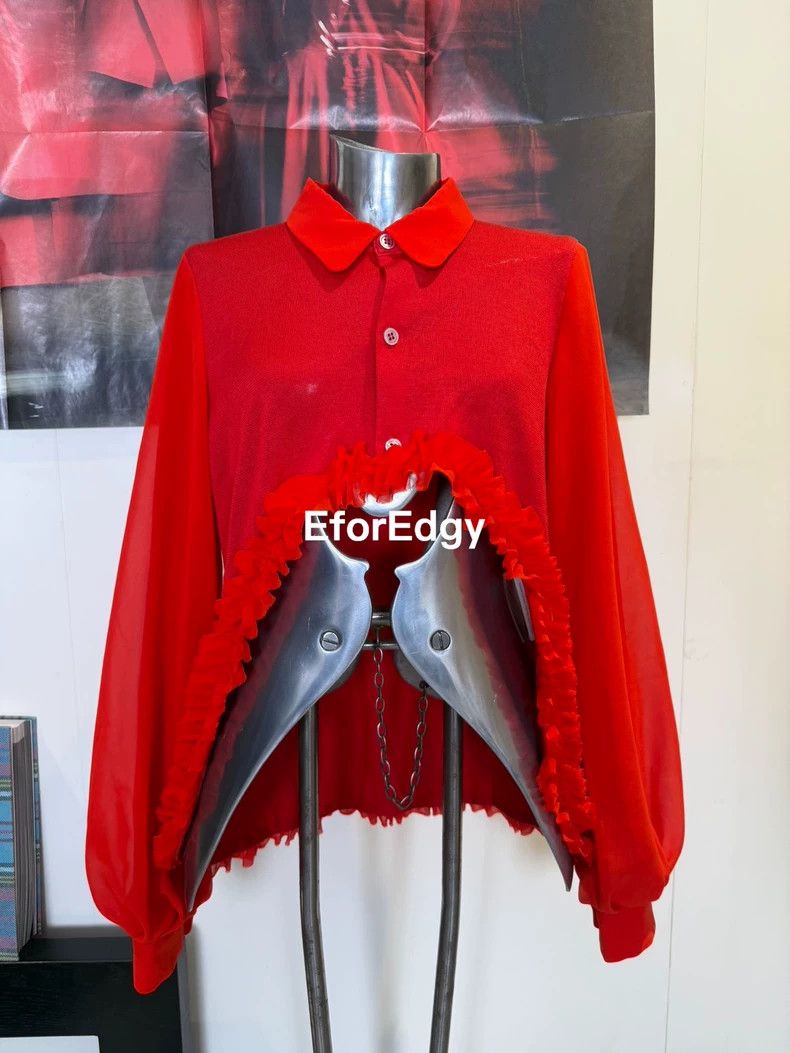 Comme des Garcons Comme Des Garcons Red cut-out jacket Size S / US 4 / IT 40 - 5 Thumbnail