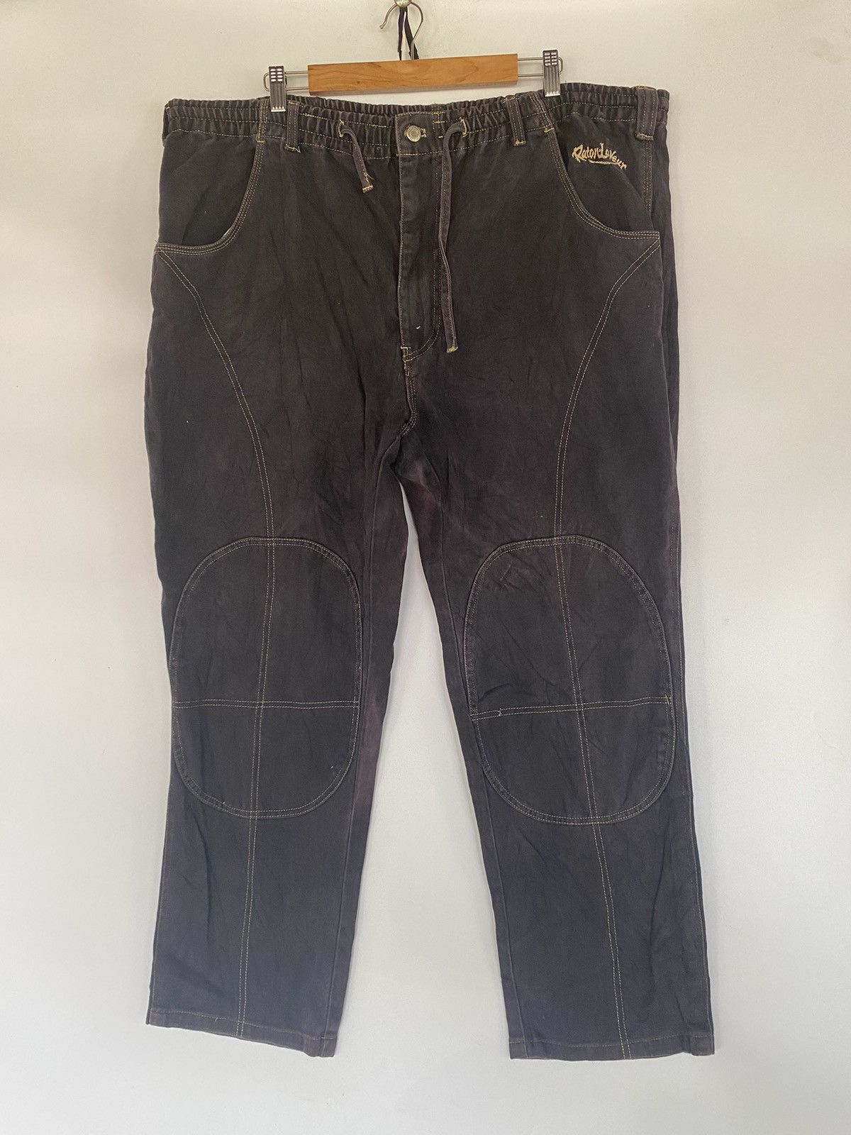 Japanese Brand Raton Laveur Loose Double knee Hip Hop Denim Pants Size US 44 / EU 60 - 1 Thumbnail