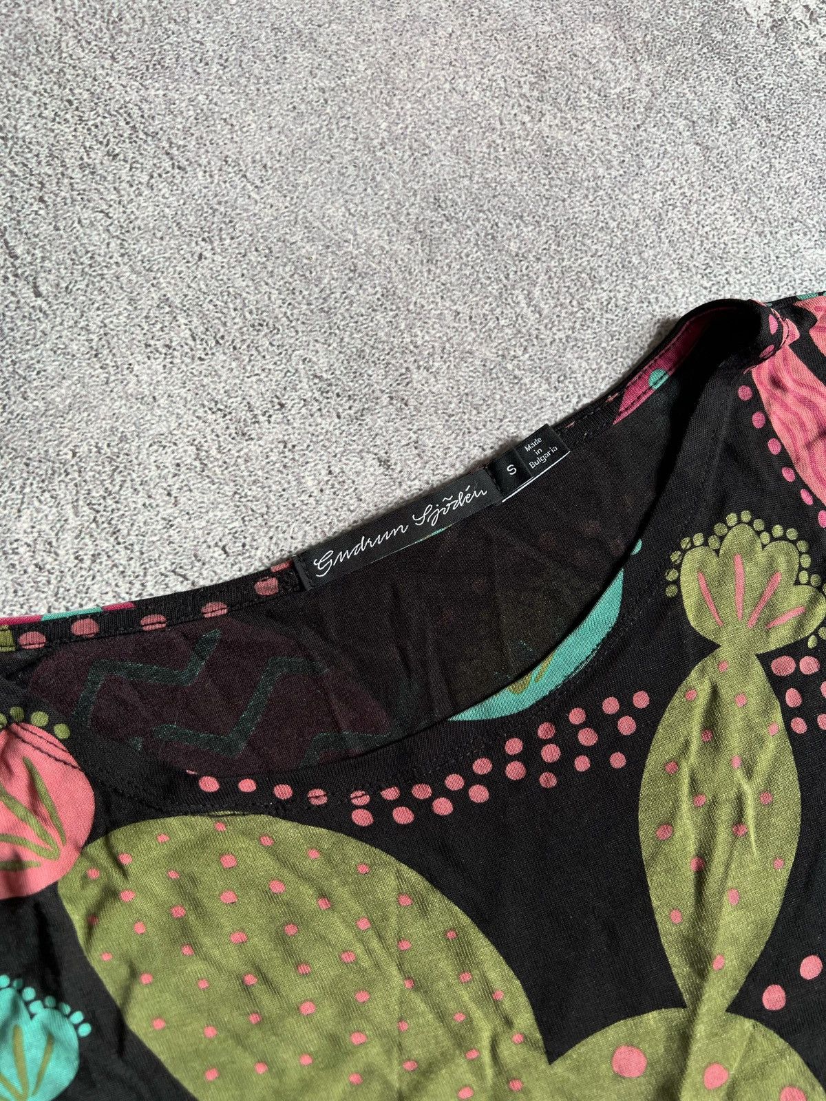 Designer × Gudrun Sjoden Gudrun Sjoden Floral Tunic Dress Cactus Shirt Sz S Sjöden Size S / US 4 / IT 40 - 9 Thumbnail