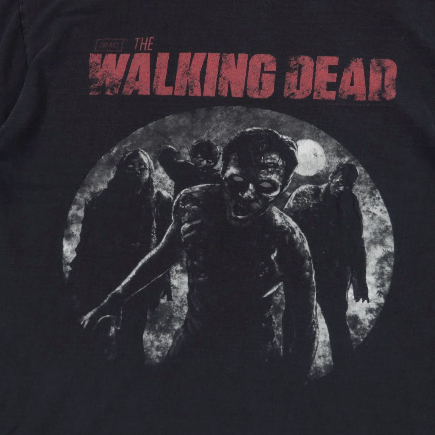 Jerzees VINTAGE The Walking Dead Shirt Mens Large Black Faded Zombies Graphic Tee Promo Grunge Size US L / EU 52-54 / 3 - 3 Thumbnail