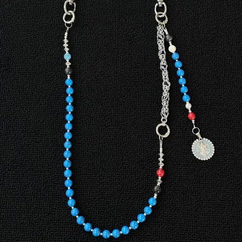 Jewelry Blue Beaded Wallet Chain Size ONE SIZE - 3 Thumbnail