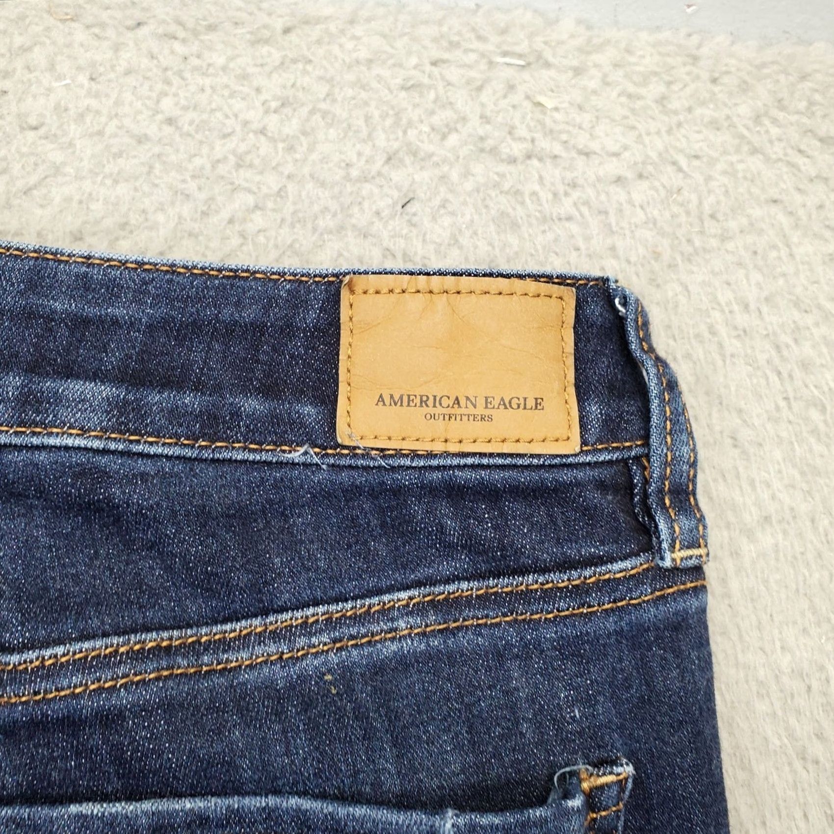 American Eagle Outfitters American Eagle Outfitters Skinny Jeans Womens 8 SHORT Blue Denim Dark Wash Skinny Jeans Womens 8 SHORT Size 30" / US 8 / IT 44 - 6 Thumbnail