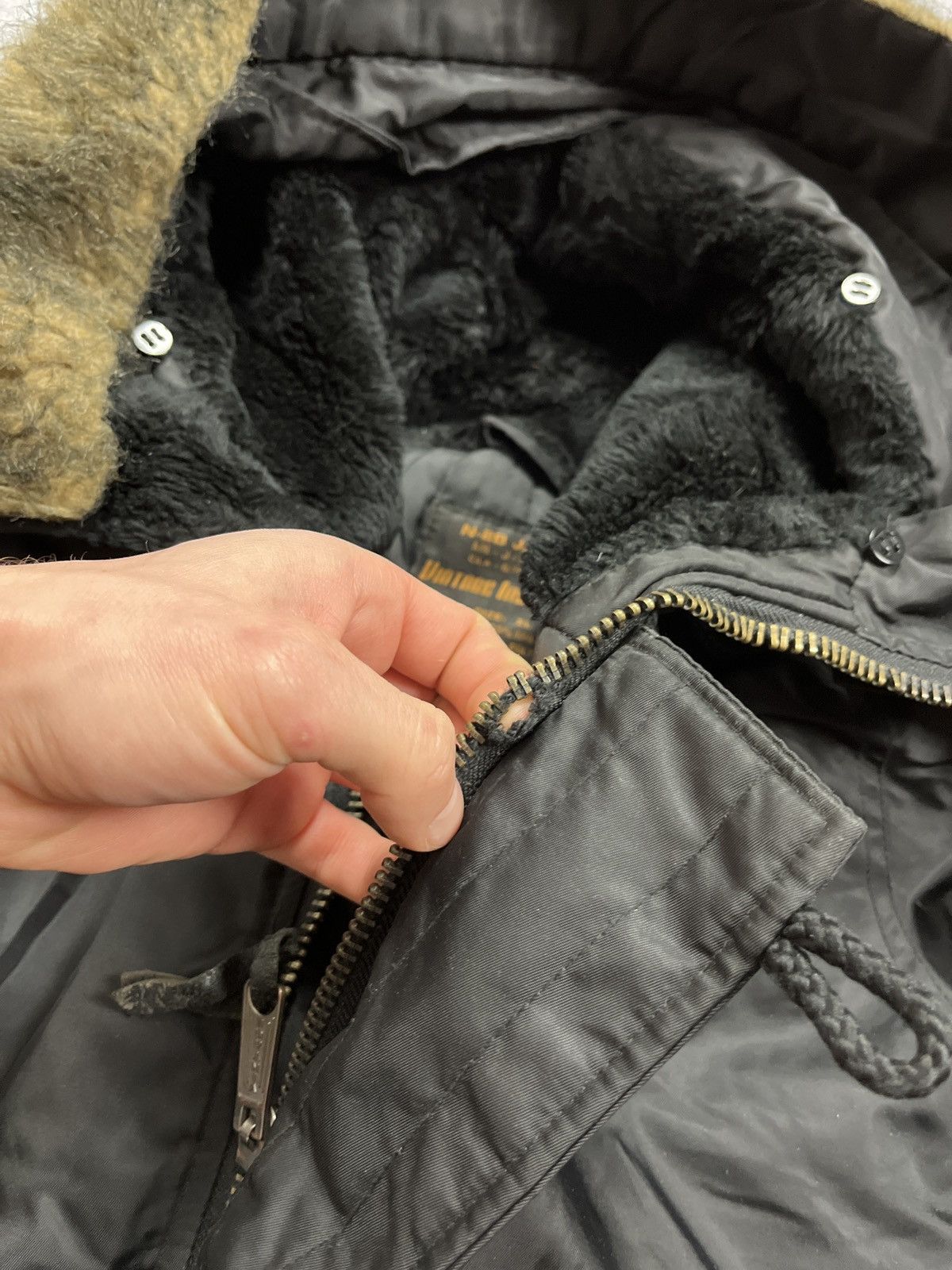 Grey Faux Fur Teddy Jacket grunge n-2b fur down jacket gray beige