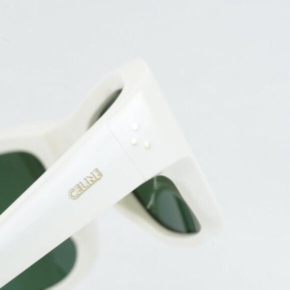 Celine Celine CL40079I 25N Sunglasses Ivory Square Frame Size ONE SIZE - 8 Thumbnail