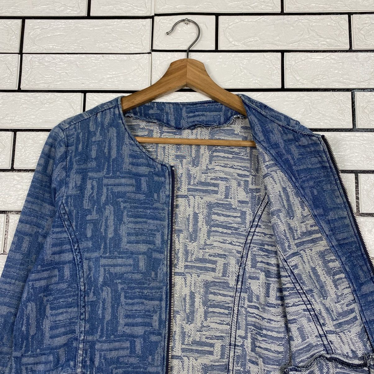 Japanese Brand Luchile Cropped Denim Zipper Jacket Biker Issey Miyake Size US M / EU 48-50 / 2 - 13 Thumbnail