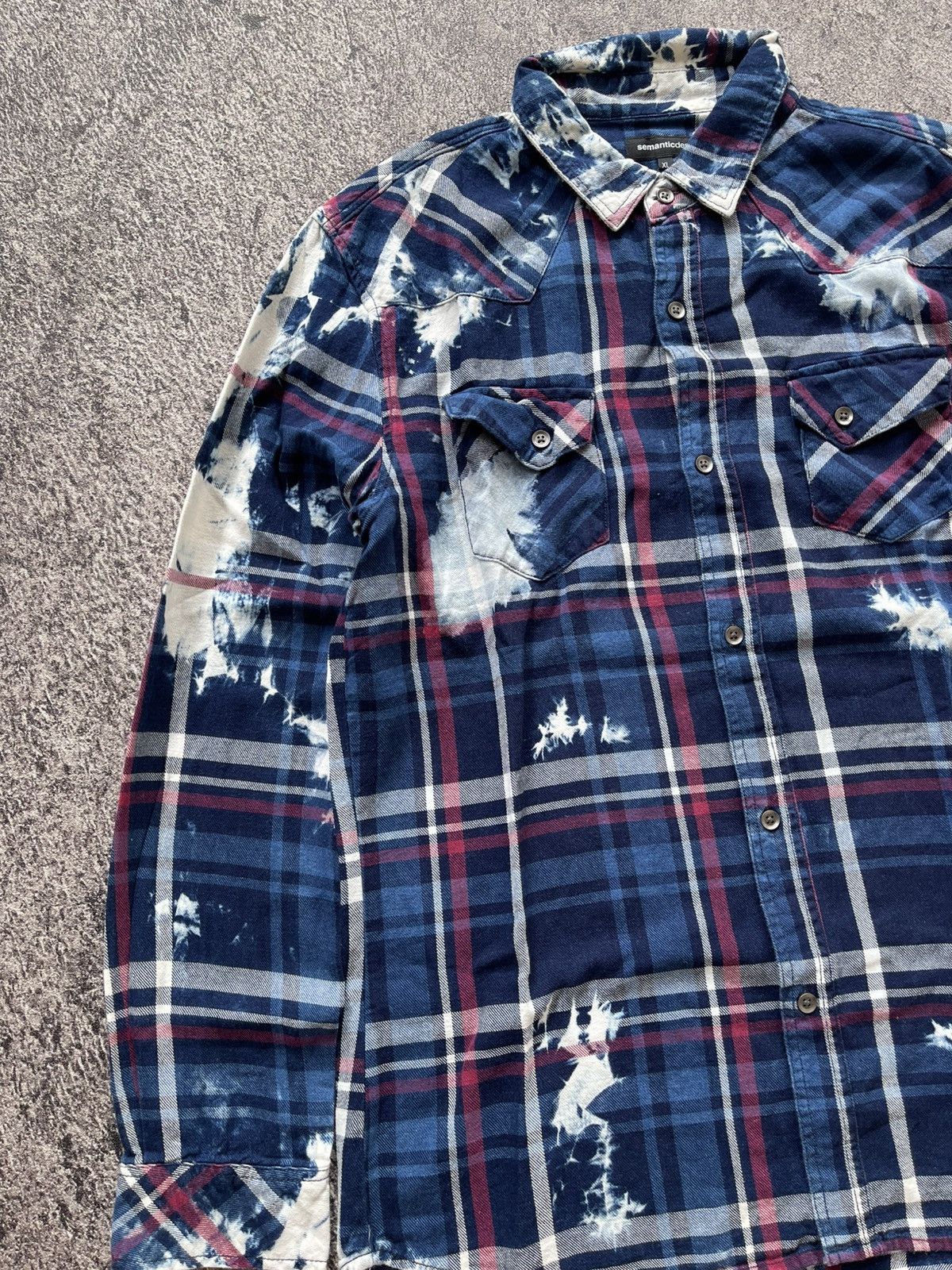 semanticdesign Semanticdesign Bleached plaid shirt Size US L / EU 52-54 / 3 - 3 Thumbnail
