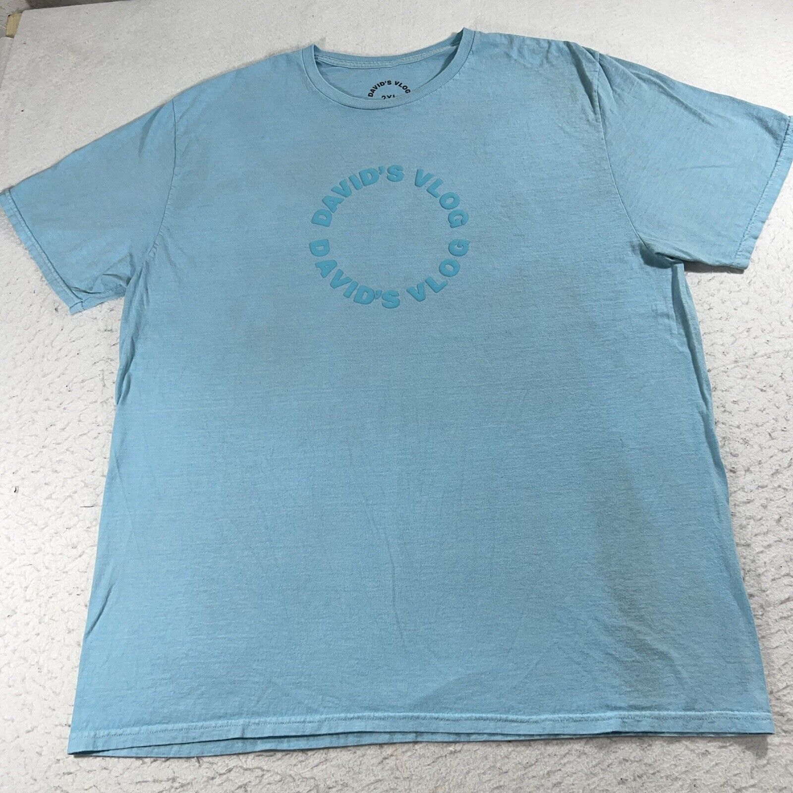 Other David's Vlog XXL Light Blue David Dobrick Graphic T Shirt Size US XXL / EU 58 / 5 - 1 Thumbnail