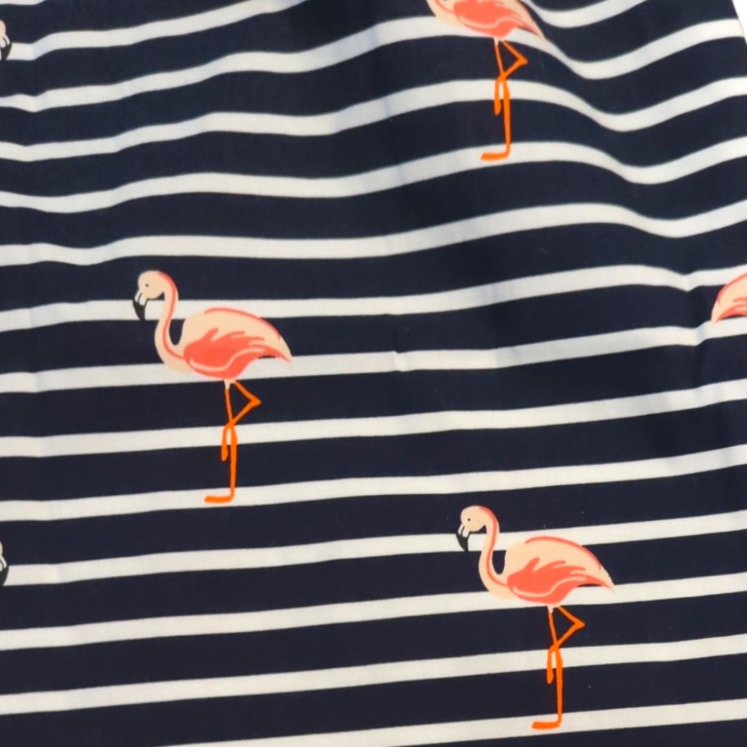 Other TALBOTS Blue White Striped Flamingo Skirt Size 6 Nautical Size 28" / US 6 / IT 42 - 3 Thumbnail