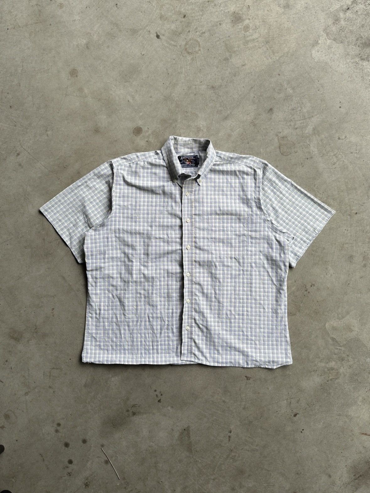 Vintage Vintage Cropped Plaid Button Down Shirt - XL Size US L / EU 52-54 / 3 - 1 Thumbnail