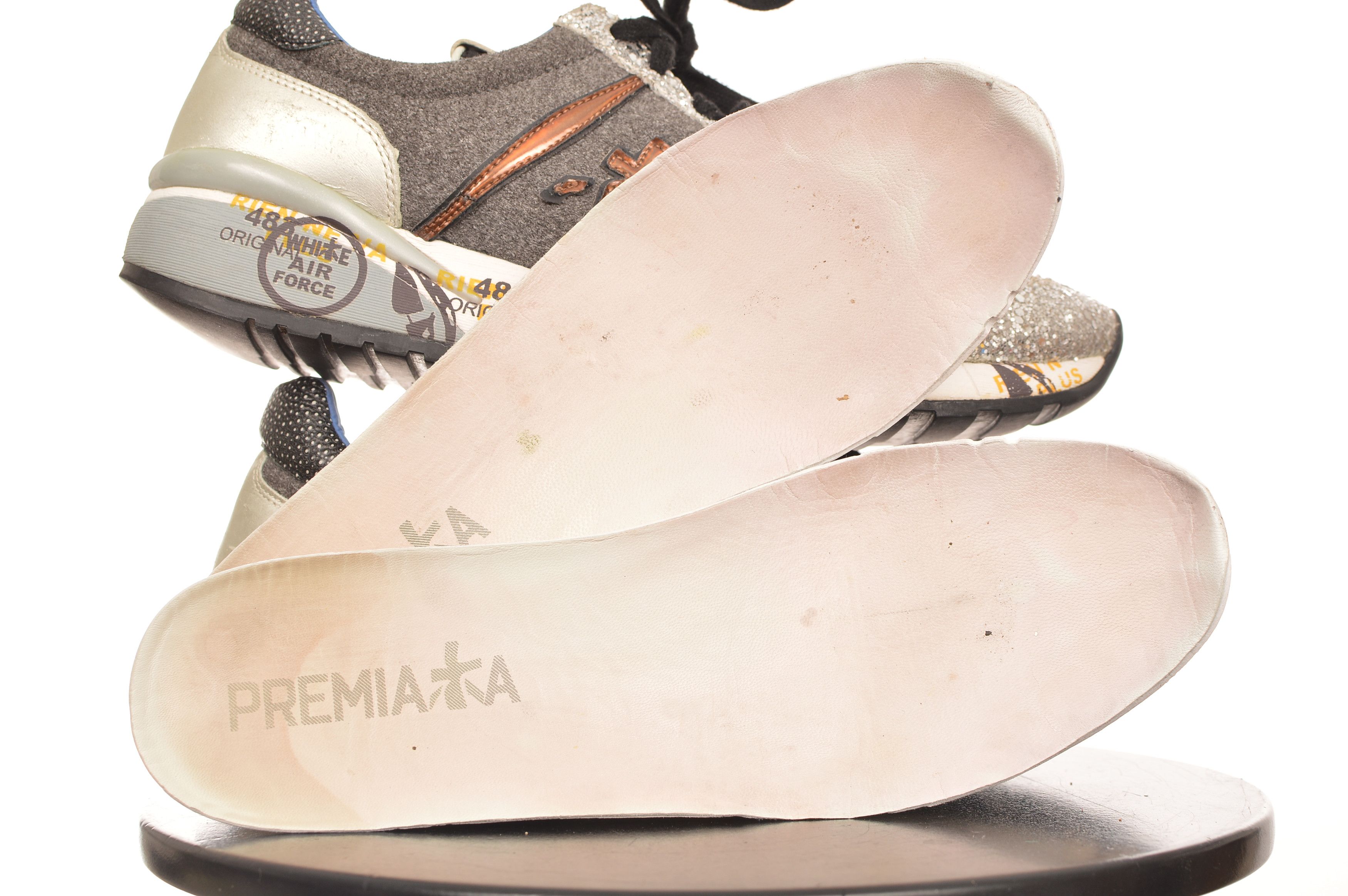 Premiata Premiata VAR 1618 Womens Glittered Sneakers Size US 9.5 / IT 39.5 - 8 Thumbnail