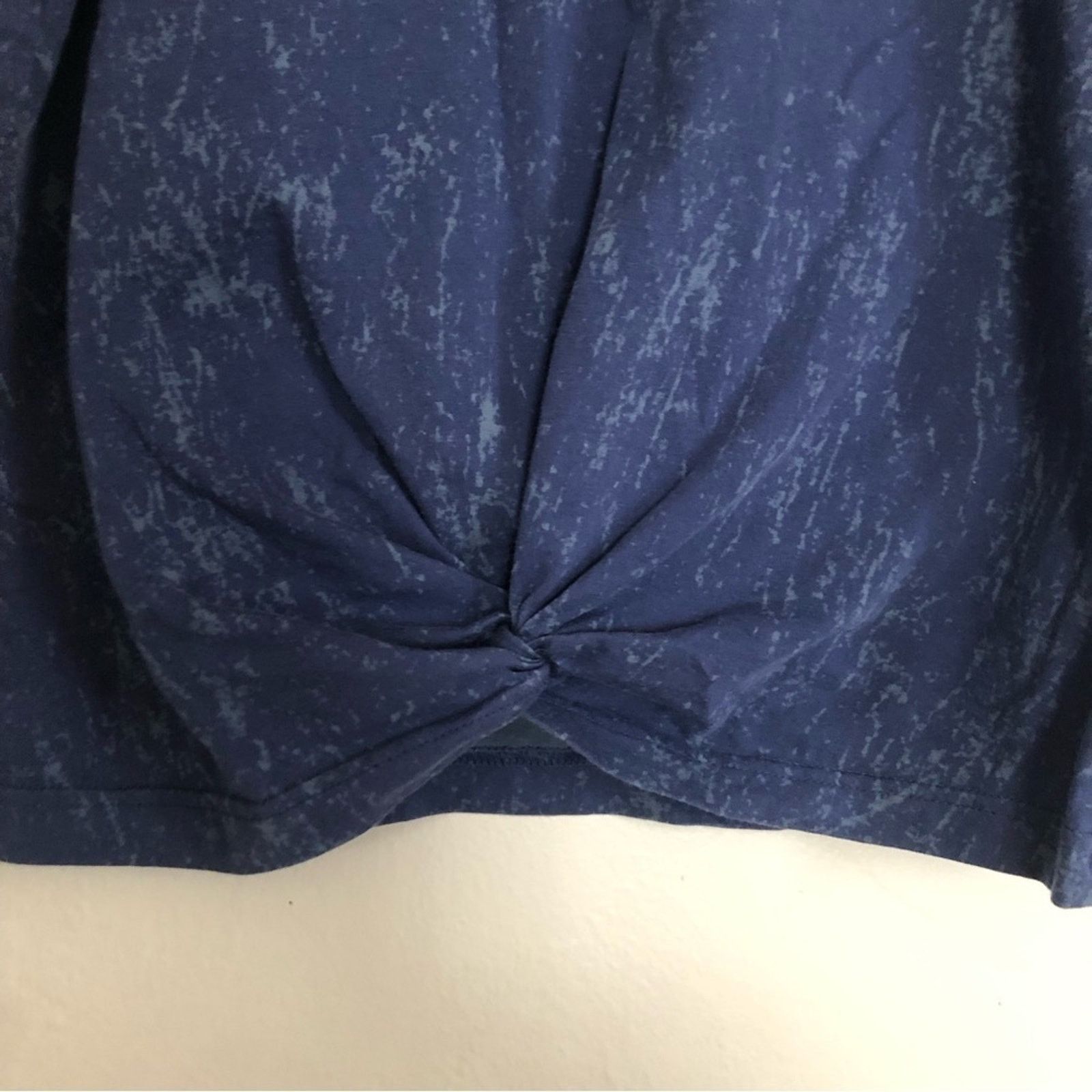 Adidas Adidas Navy Blue Cropped Drop Armhole Muscle Tank Top Size M / US 6-8 / IT 42-44 - 4 Thumbnail