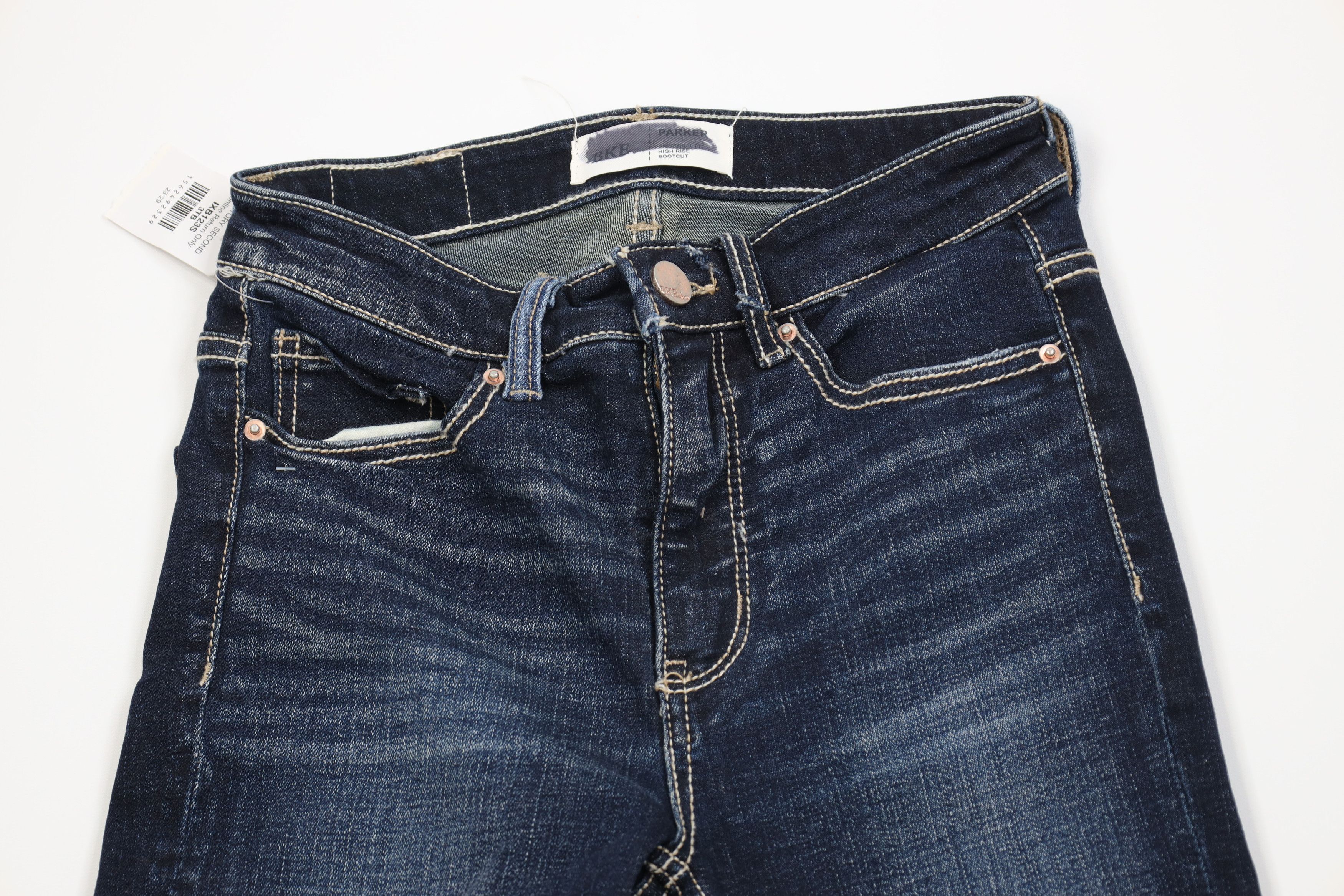 Vintage New Buckle BKE Parker High Rise Bootcut Flared Jeans Blue Size 23" - 2 Thumbnail