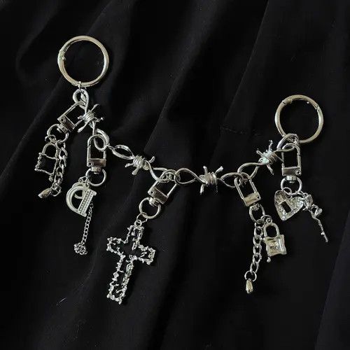 Jewelry Punk Motorcycle Keychain – Pendant Chain, Unisex Size ONE SIZE - 3 Thumbnail