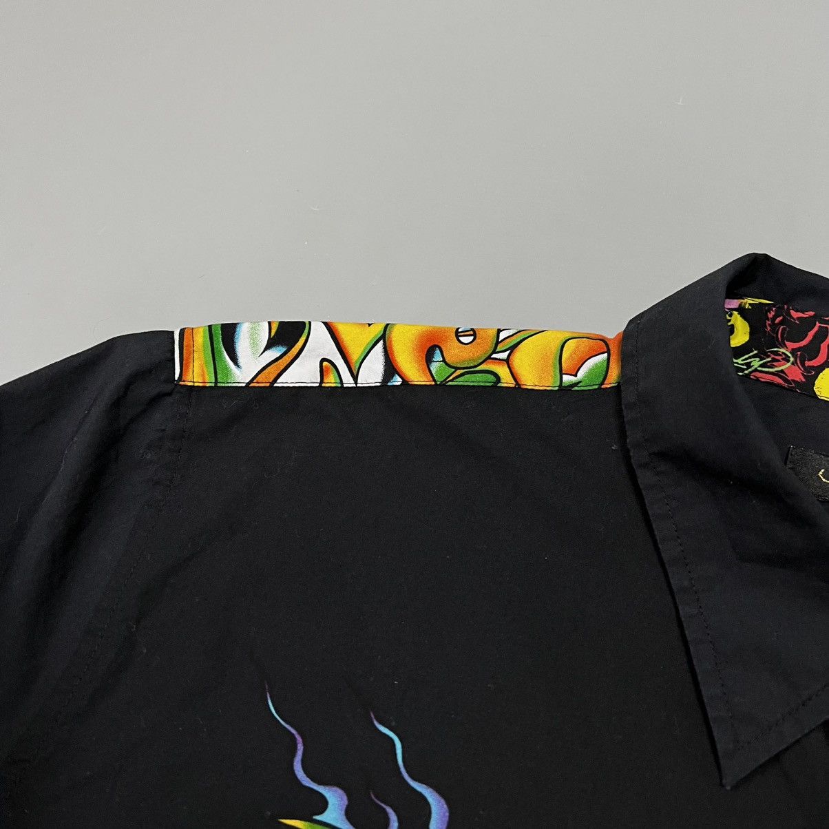 Christian Audigier × Ed Hardy × Vintage Vintage Ed Hardy shirt black big logo Size US XL / EU 56 / 4 - 10 Thumbnail