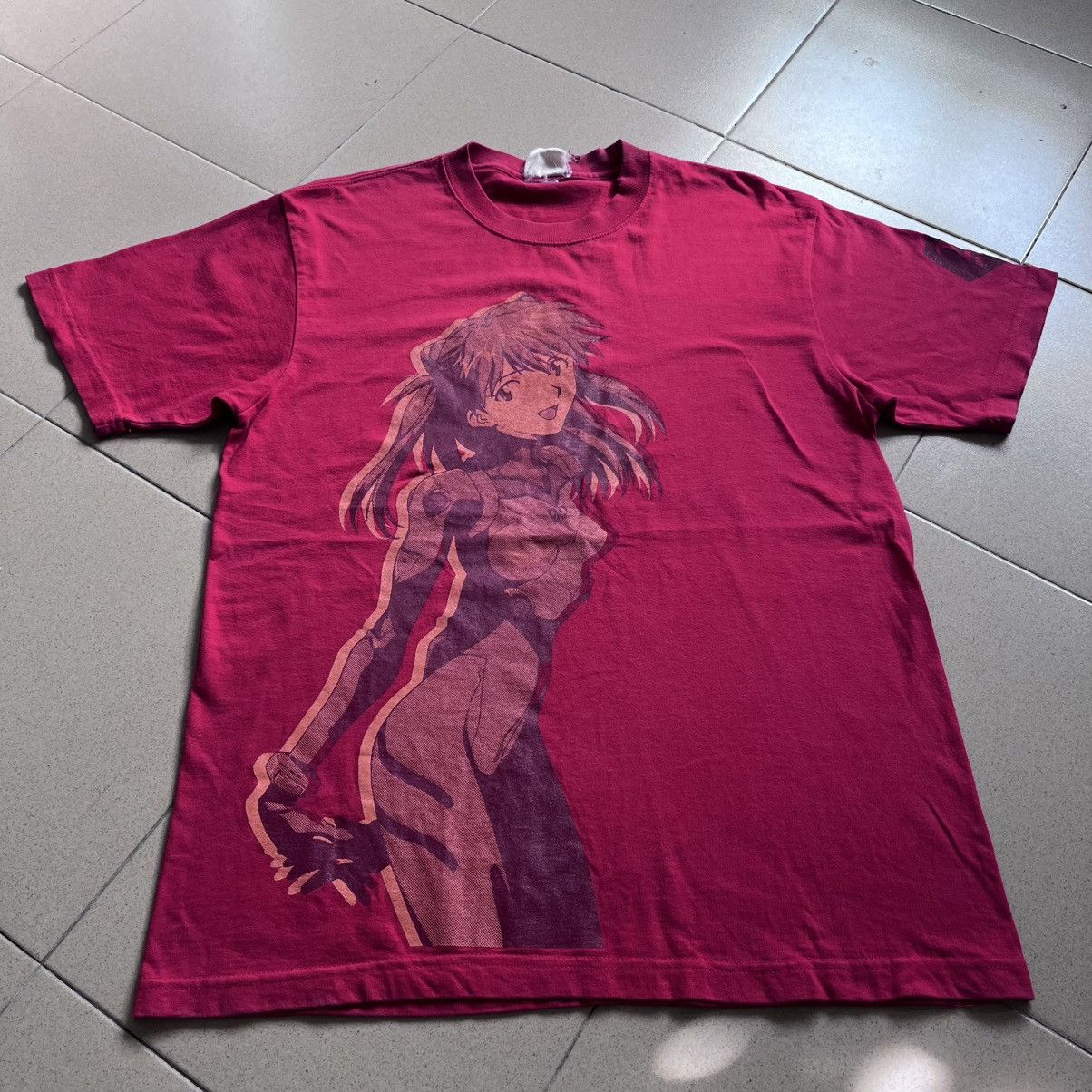 Vintage Vintage 90s Anime Neon Genesis Evangelion Asuka T-shirt Size US L / EU 52-54 / 3 - 1 Thumbnail