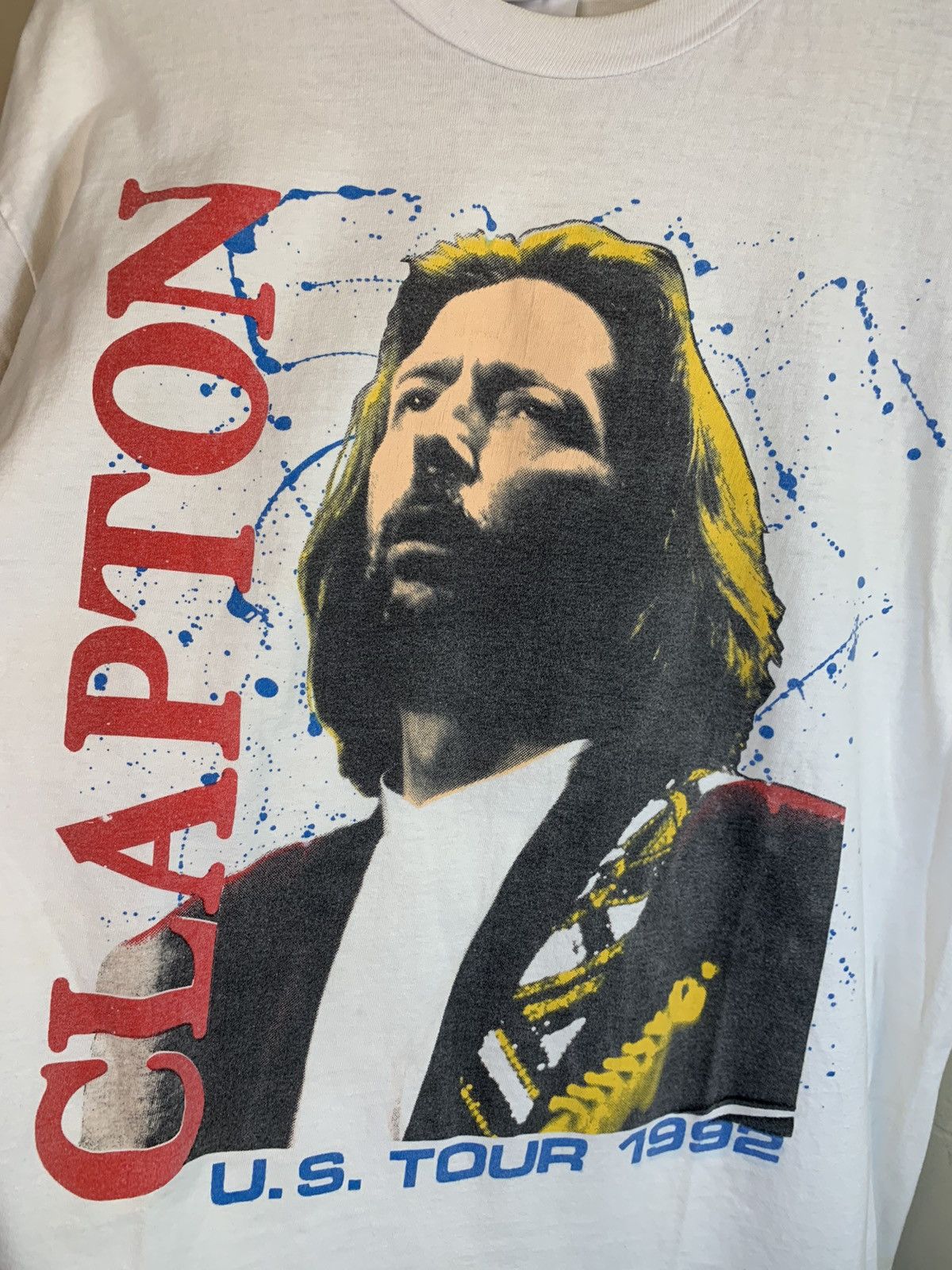 Band Tees × Vintage RARE* Vintage 1992 Eric Clapton USA Tour Single Stitch Shirt Size US L / EU 52-54 / 3 - 3 Thumbnail