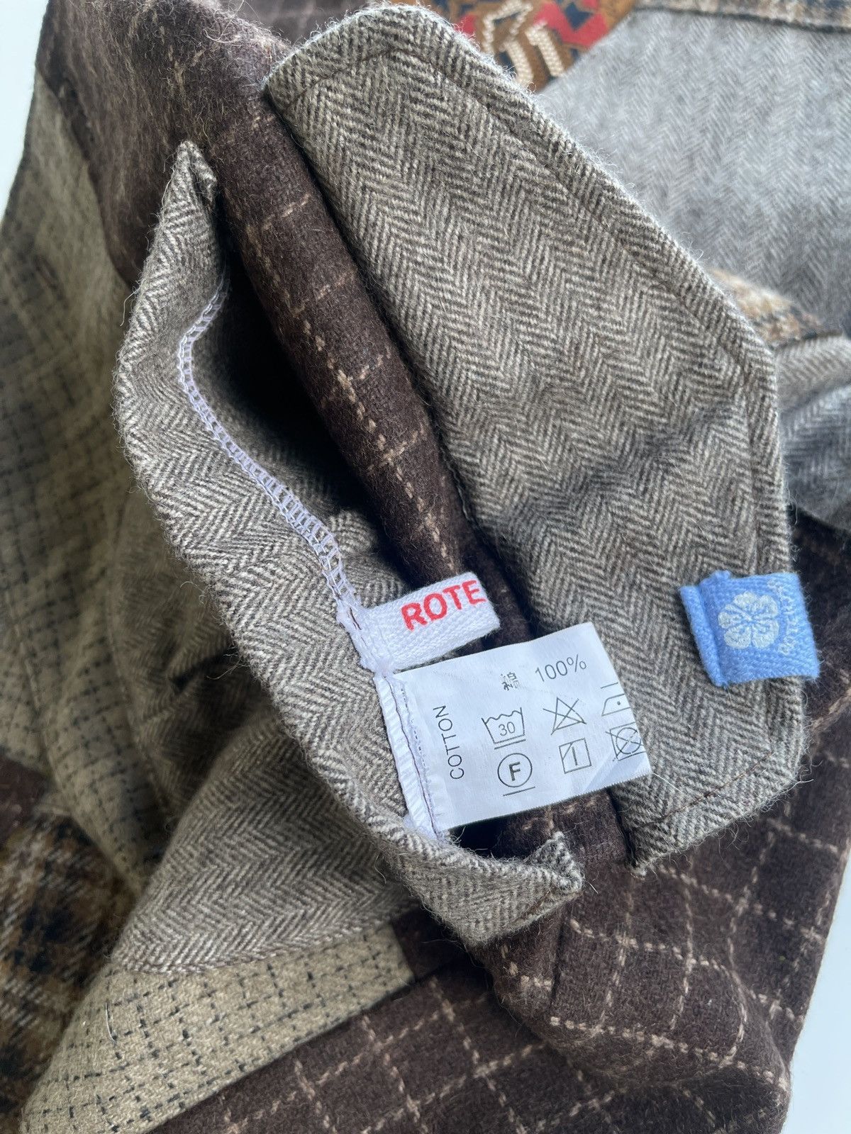 Japanese Brand Vintage Patchwork Tweed Vest Kapital Style Size US S / EU 44-46 / 1 - 6 Thumbnail