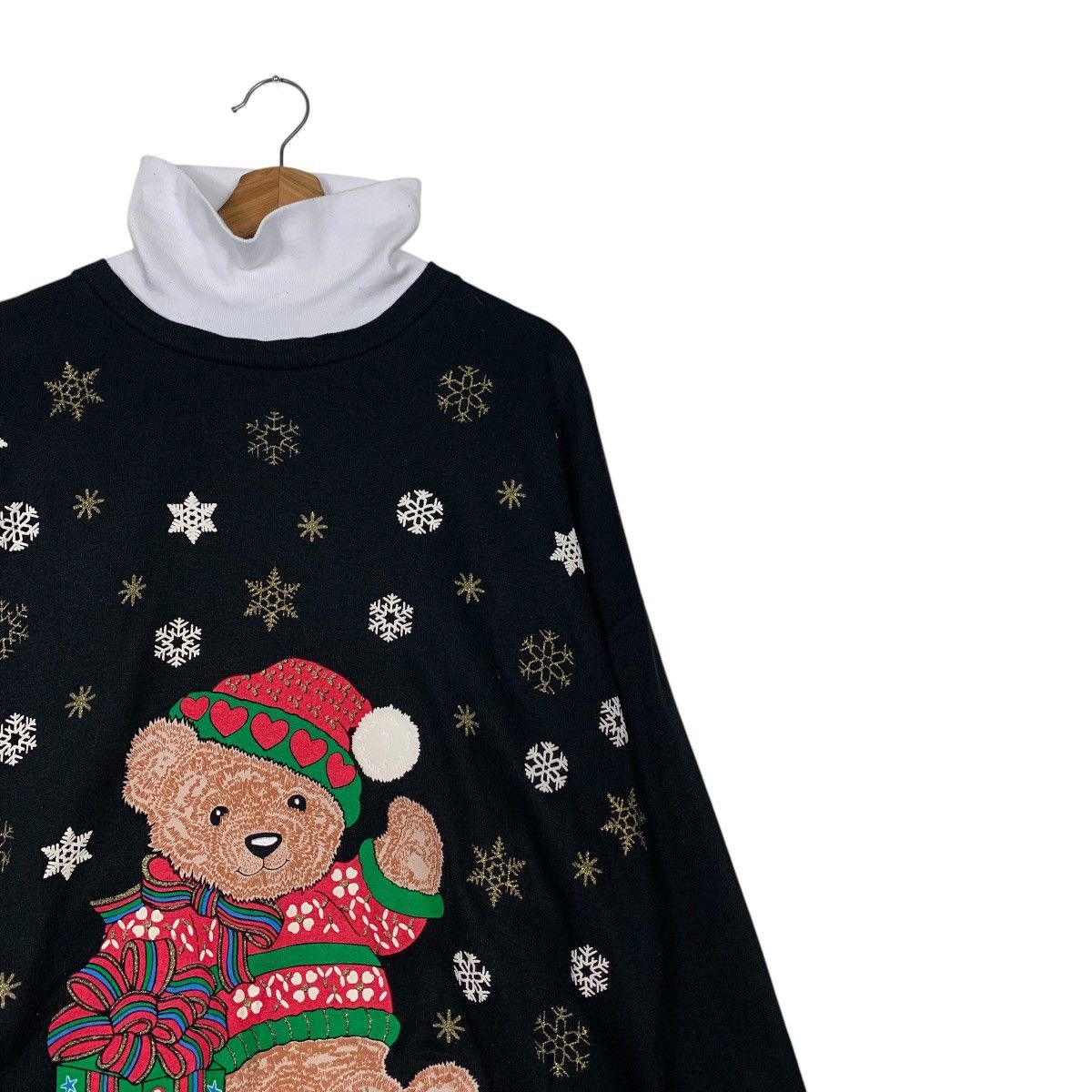 Vintage NUT CRACKER Teddy Bear Graphics Sweater #2321-C104 Size XL / US 12-14 / IT 48-50 - 5 Thumbnail