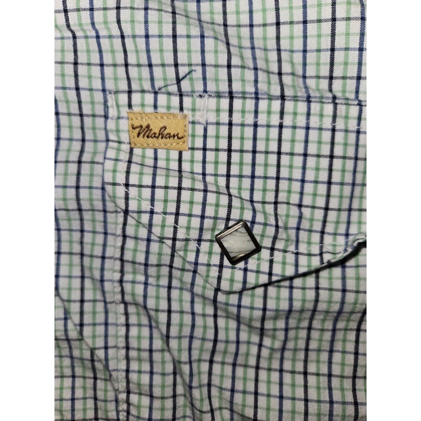 Vintage Larry Mahan Diamond Pearl Snap Long Sleeve Men Large Check Western Cowboy Shirt Size US L / EU 52-54 / 3 - 5 Thumbnail