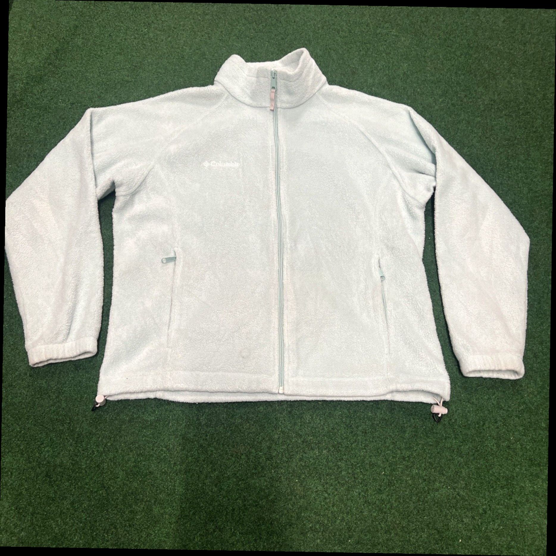 Vintage Columbia Full Zip Fleece Jacket Light Womens Size Large Long Sleeve Blue Size L / US 10 / IT 46 - 1 Thumbnail
