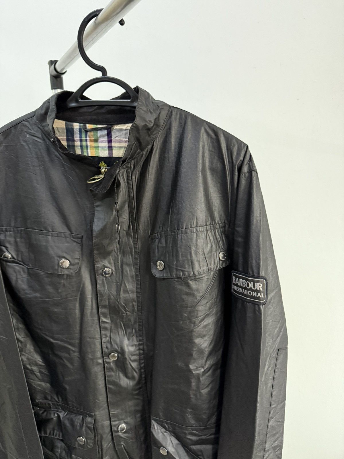 Barbour Black Barbour International Tourer Duke Waxed Jacket. Size US M / EU 48-50 / 2 - 3 Thumbnail