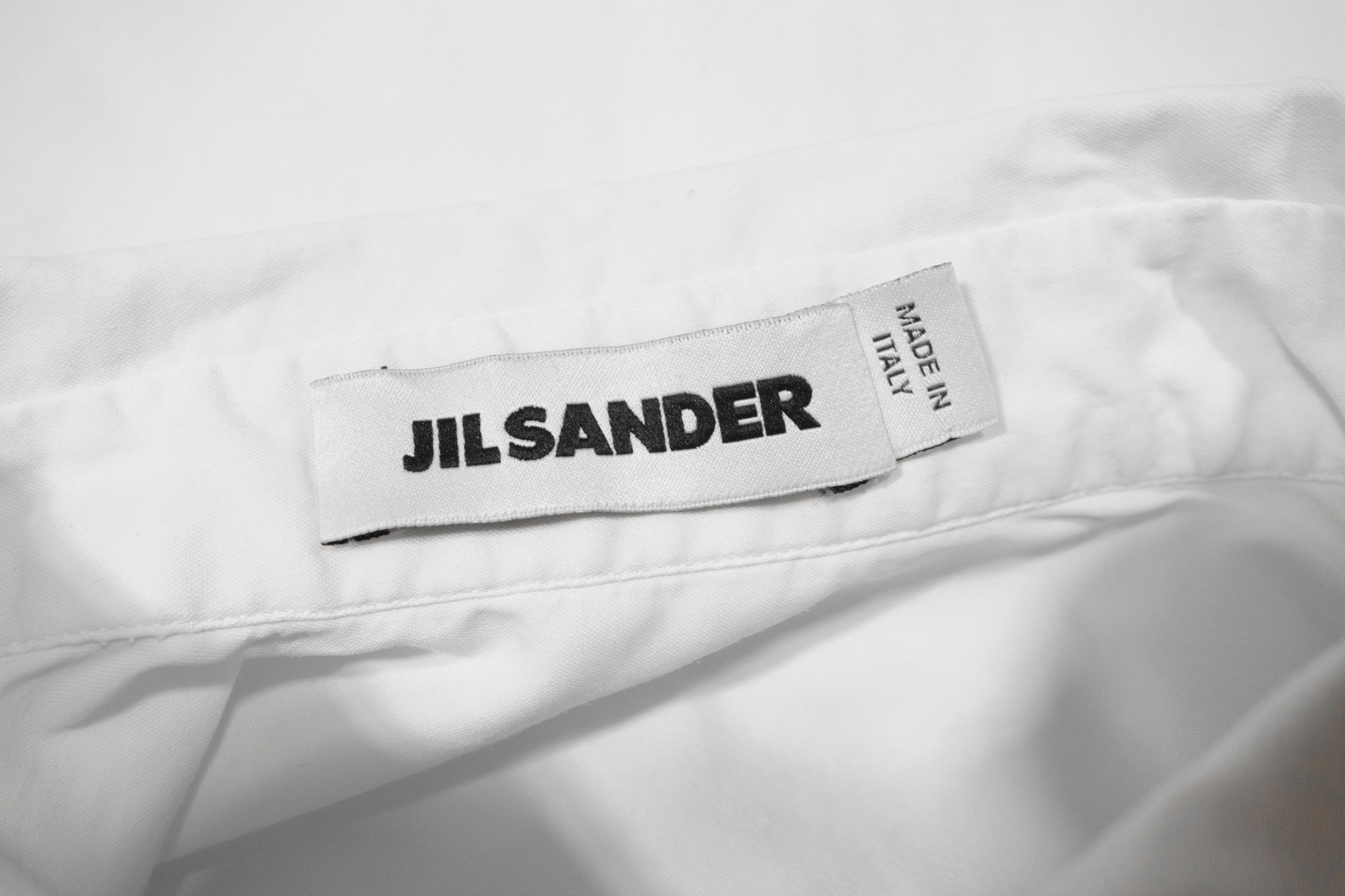 Jil Sander 3/4 Sleeve Stretch Cotton Blend Shirt Made in Italy Size XS / US 0-2 / IT 36-38 - 7 Thumbnail