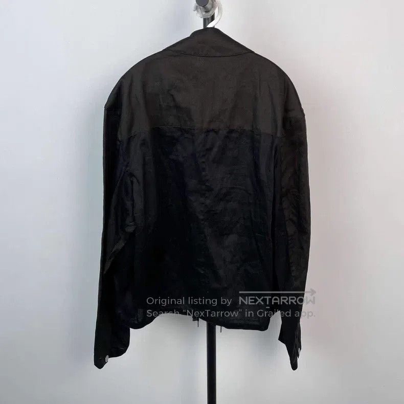 Hermes Hermes Black Pocket Cotton Collar Single Breasted Long Sle Size US M / EU 48-50 / 2 - 2 Thumbnail