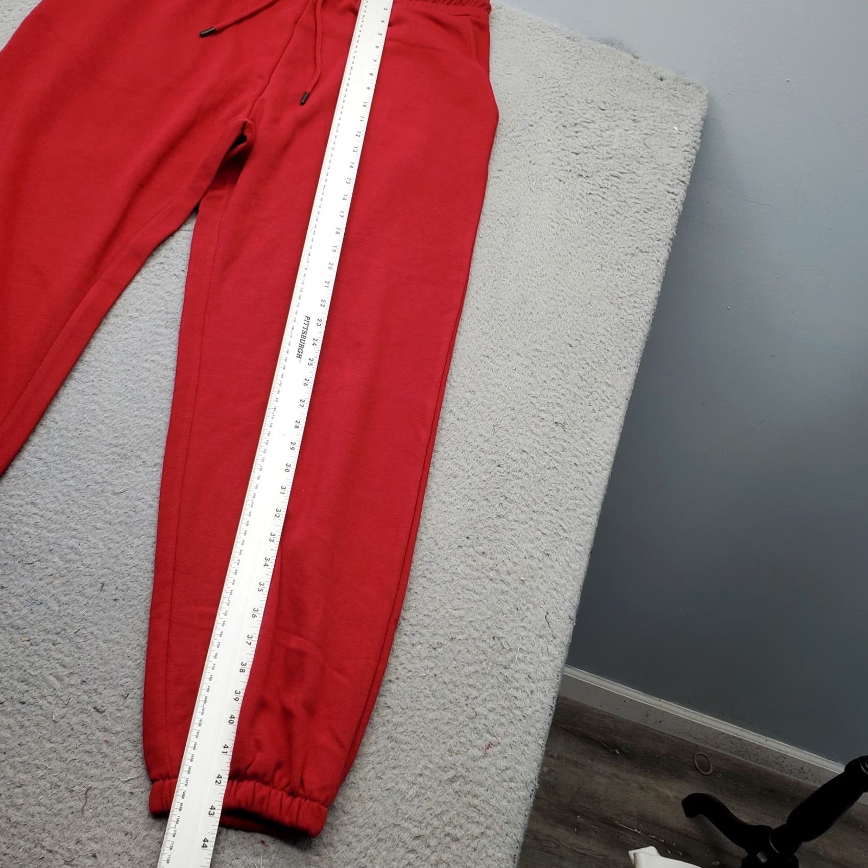 Vintage Threads Connect Womens 1XL Red Fleece Lined Jogger Pants Drawstring Waist Size 40" / US 18 - 3 Thumbnail