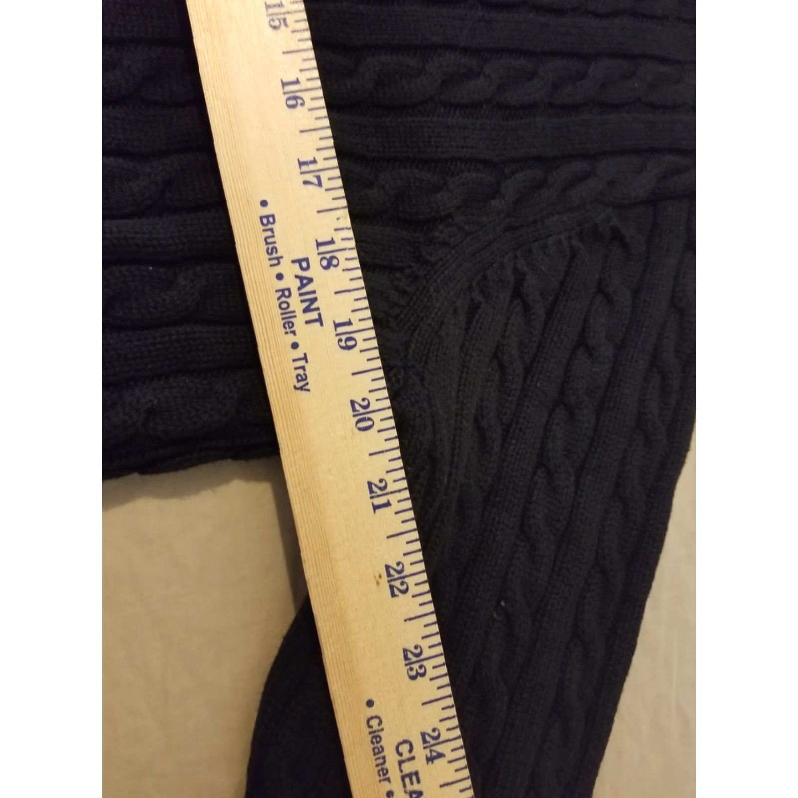 Vintage Womens L.L. Bean Jacket XL Black Full Zip Cotton Knit Regular Long Sleeve Winter Spring Fall Size XL / US 12-14 / IT 48-50 - 5 Thumbnail