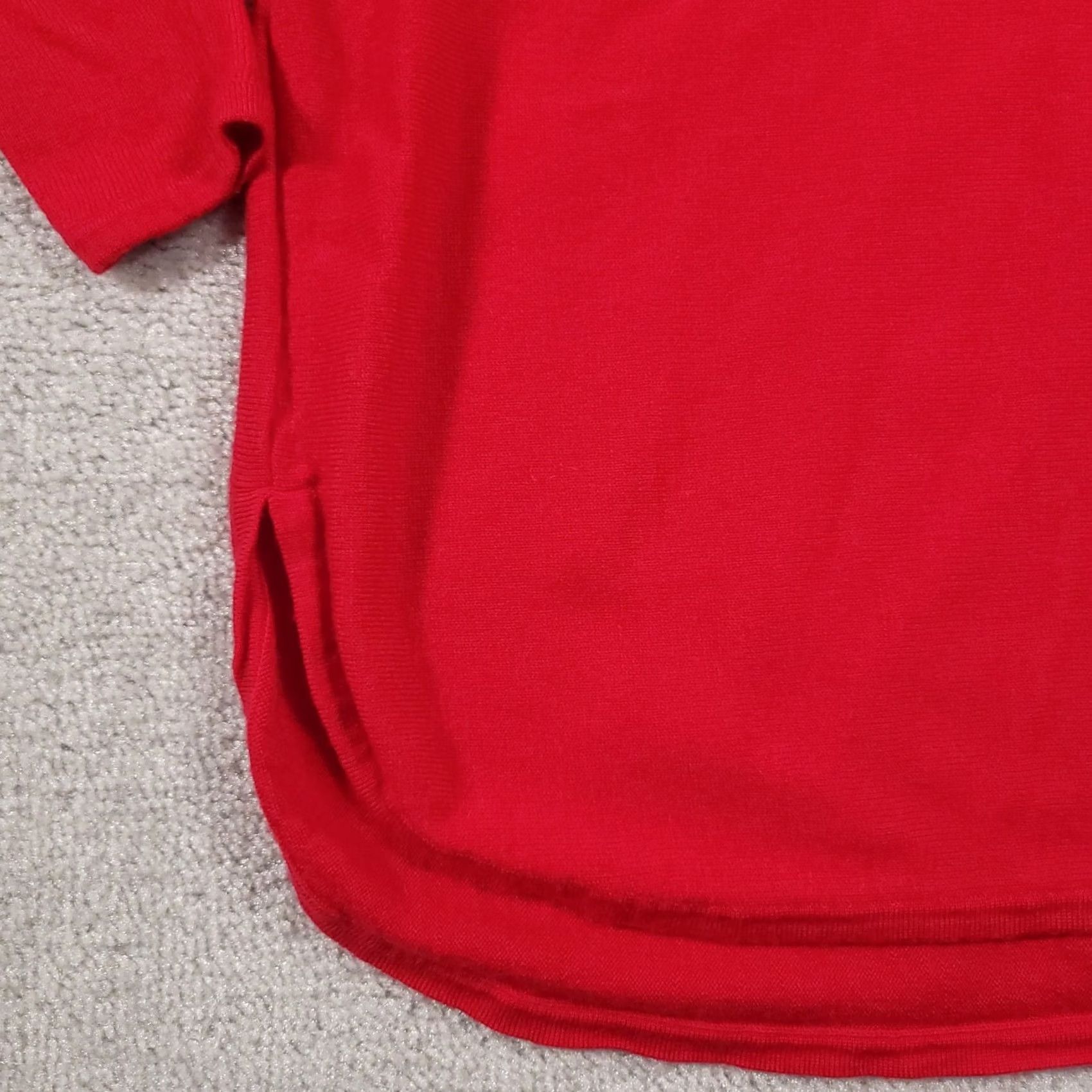 Vintage VINTAGE Max Studio Sweater Long Sleeve Pullover Red Women's Large Merino Wool 100% Knit Regular Crew Neck Fall Winter Spring Mens Women Girls Size L / US 10 / IT 46 - 5 Thumbnail