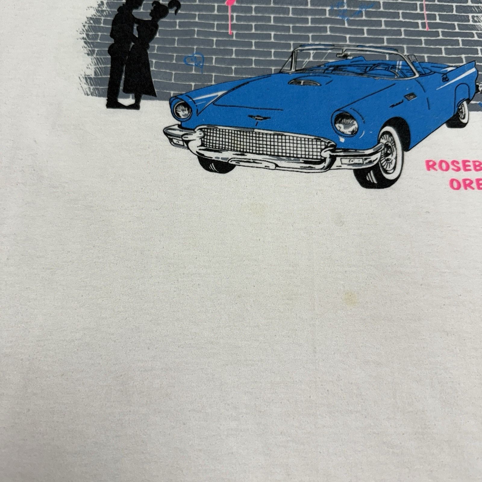 Vintage Vintage 90s Graffiti Night T Shirt Mens XL 22.5x29.5 White S Size US XL / EU 56 / 4 - 8 Thumbnail