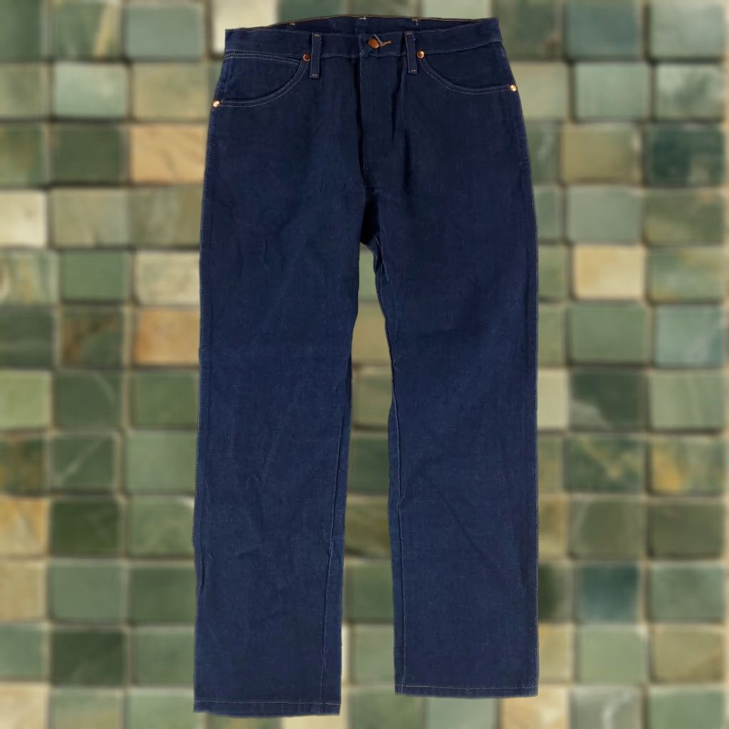 Wrangler VINTAGE Wrangler Jeans 13MWZ VTG 90s Blue Mens 33x30 Size US 33 - 1 Thumbnail