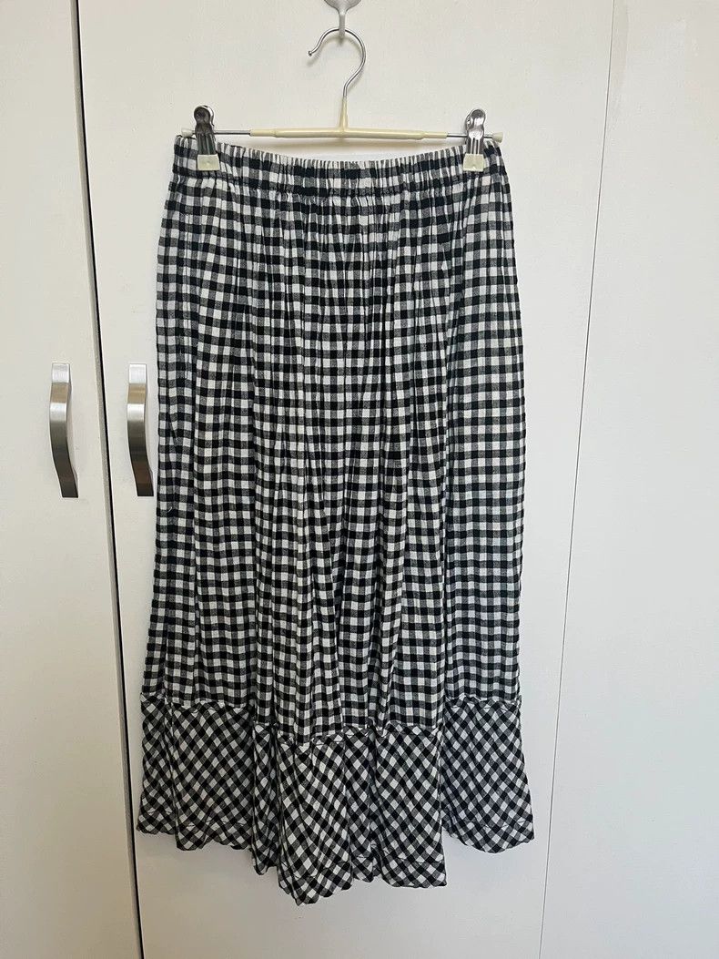 Comme des Garcons COMME DES GARCONS Gingham Midi Skirt Size 24" / US 00 / IT 34 - 1 Thumbnail