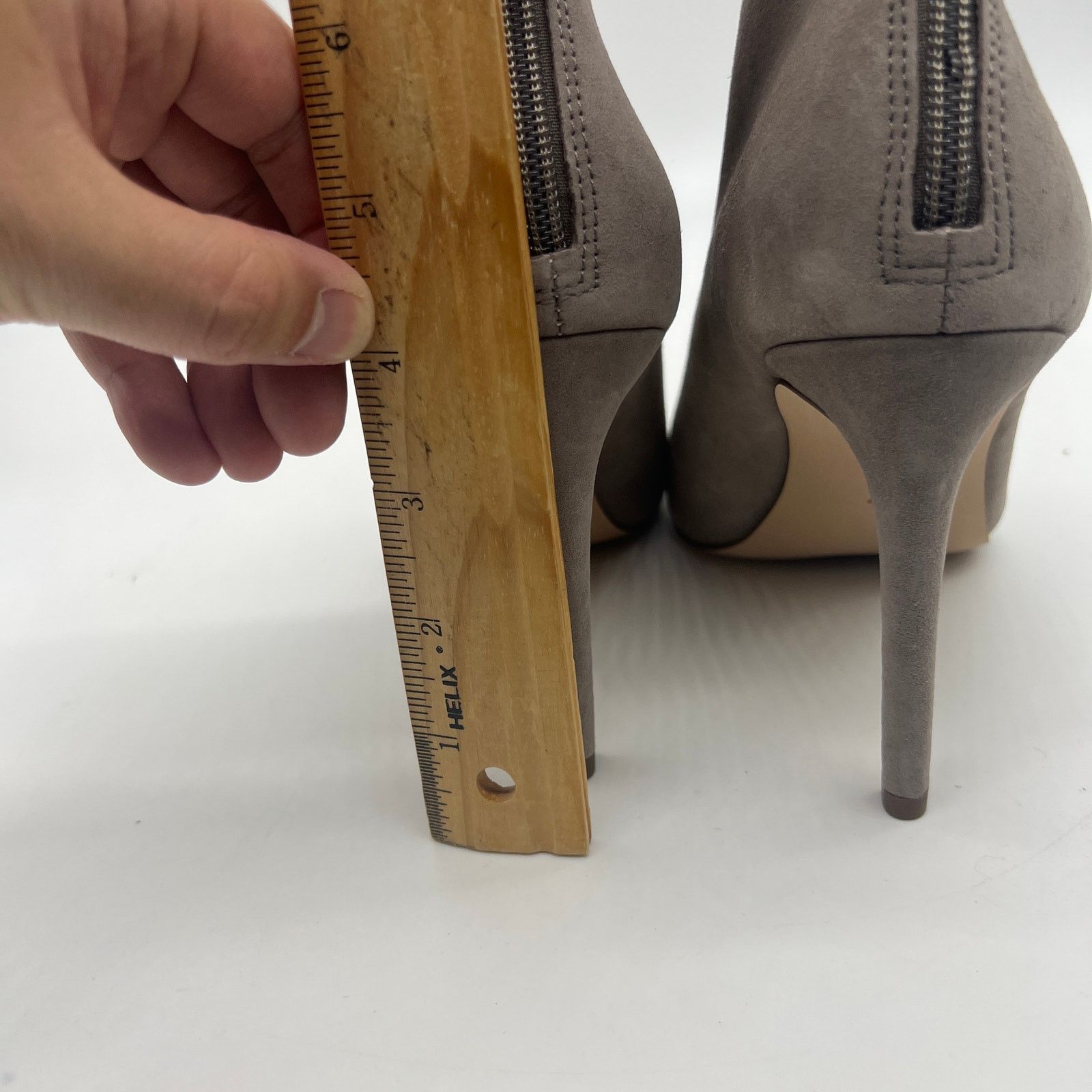 Other G.I.L.I. Peep Toe Zip Back Suede Booties Size 7 M Size US 7 / IT 37 - 9 Thumbnail
