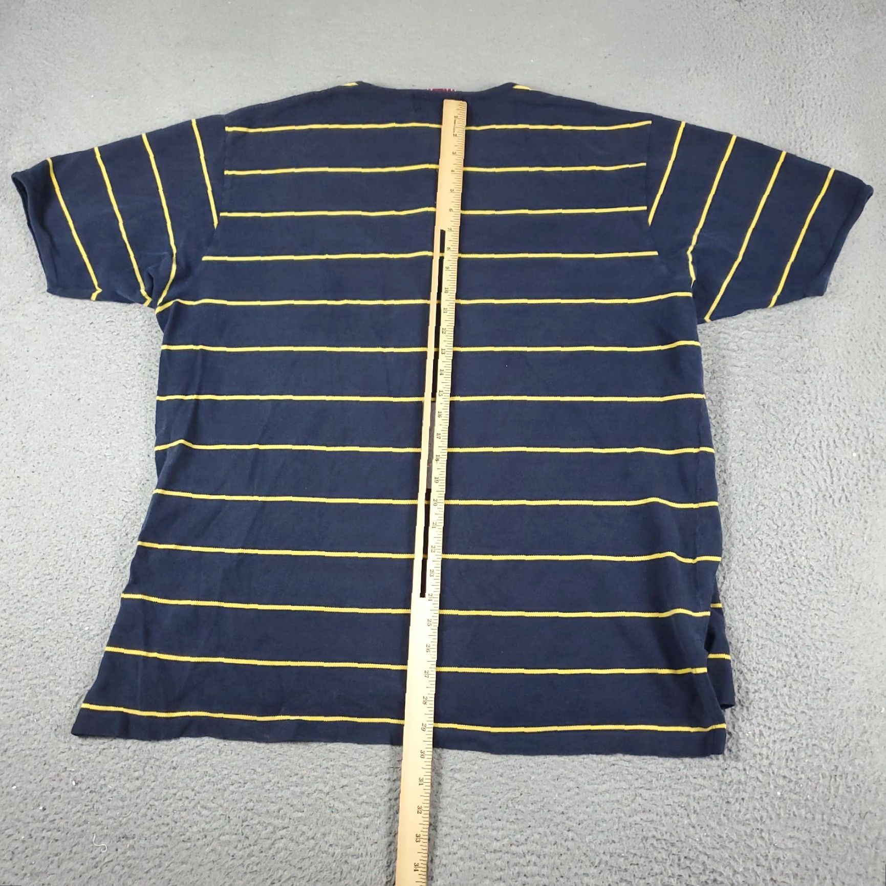 Ralph Lauren Ralph Lauren T-Shirt Men XL Blue Stripes Crew Neck Cotton Short Sleeve Vintage-Style Casual Shirt Mens XL Blue Striped Polo Tee Size US XL / EU 56 / 4 - 4 Thumbnail