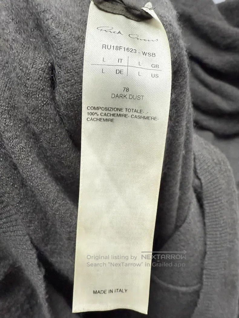 Rick Owens Rick Owens Cashmere pullover Size US L / EU 52-54 / 3 - 7 Thumbnail